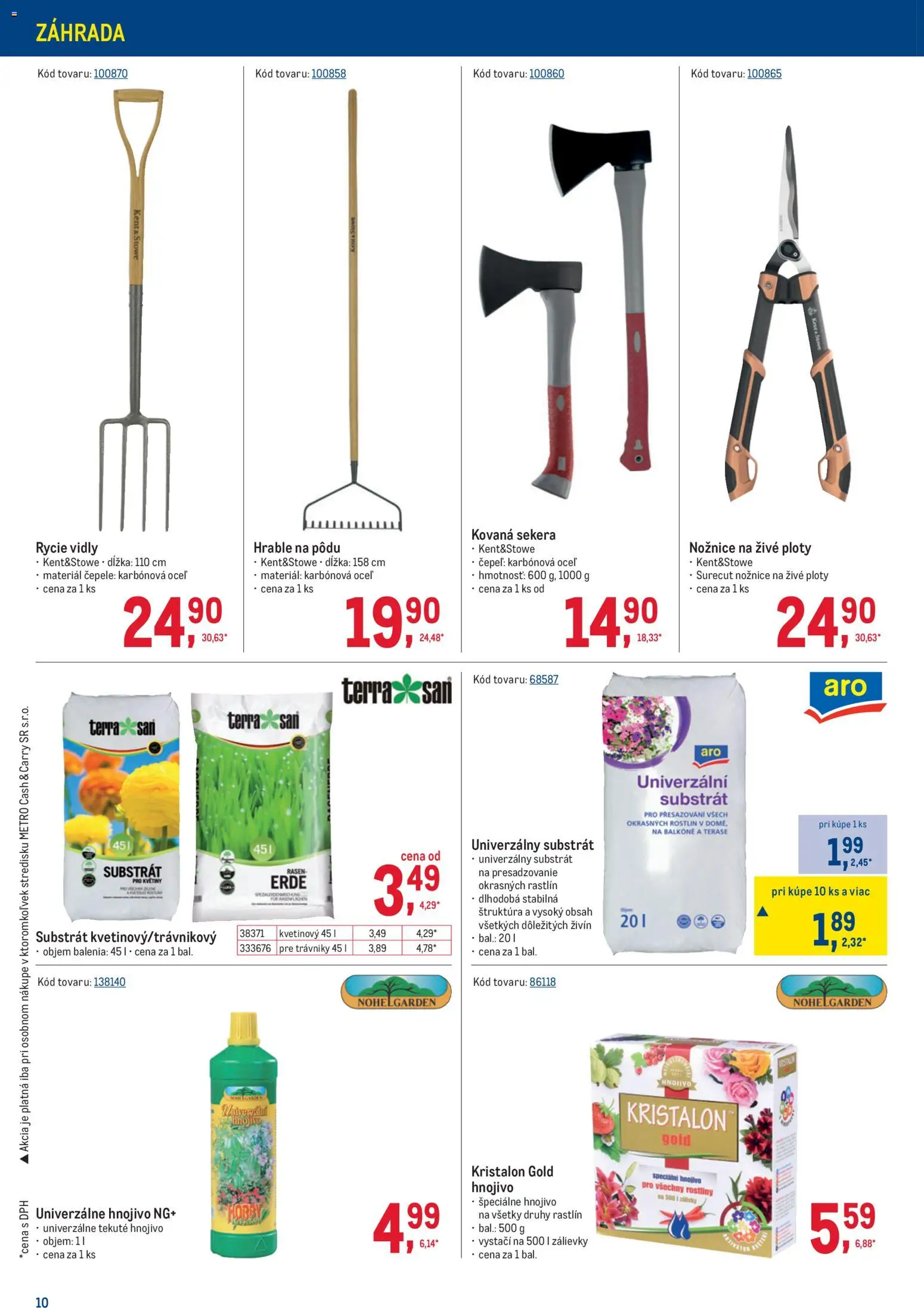 Nové Metro akcie – leták je platný od 08.04.2026 | Strana: 10 | Produkty: Substrát