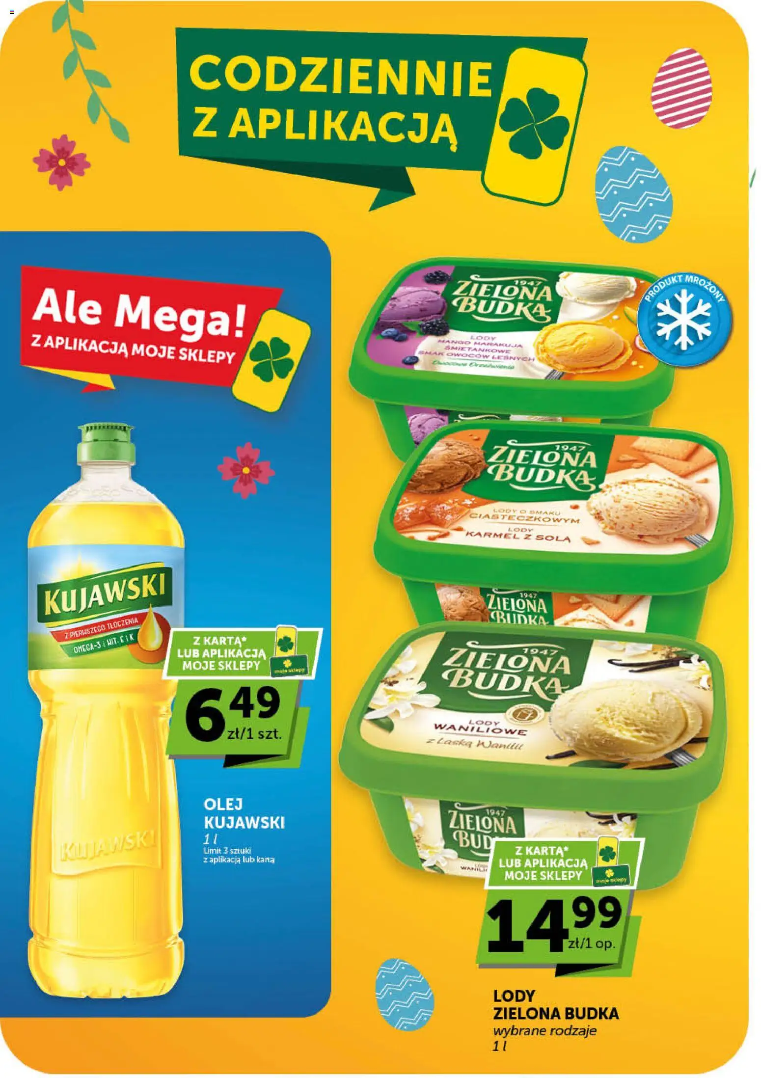 ABC gazetka - Market od 26.03.2026 | Strona: 14 | Produkty: Karta, Olej, Lody waniliowe, Lody