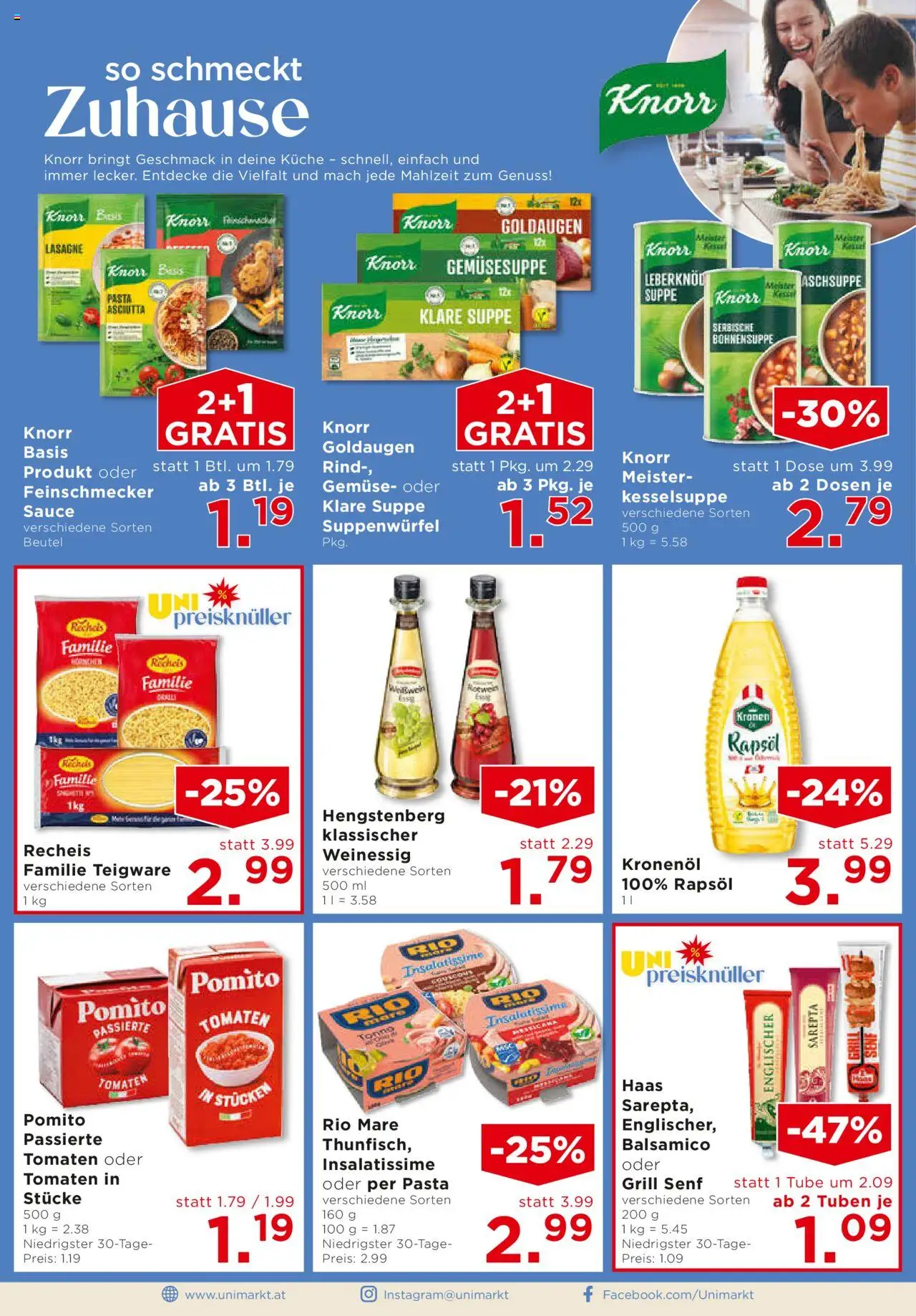 Unimarkt Süd gültig ab 13.08.2025 | Seite: 10 | Produkte: Pasta, Gemüse, Grill, Tomaten