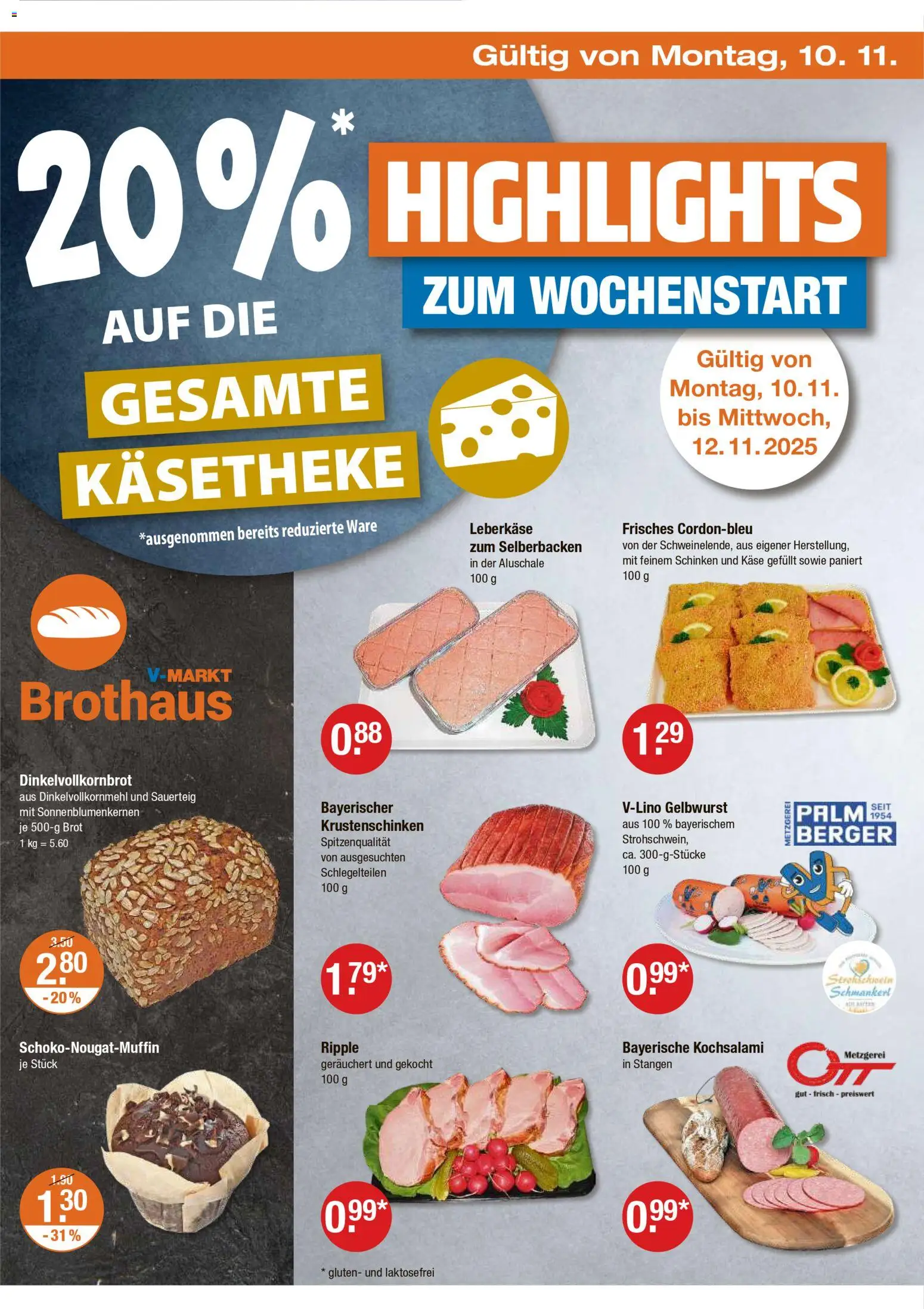 V-Markt - Black Friday – gültig ab 06.11.2025 | Seite: 18 | Produkte: Käse, Brot, Schinken, Leberkase