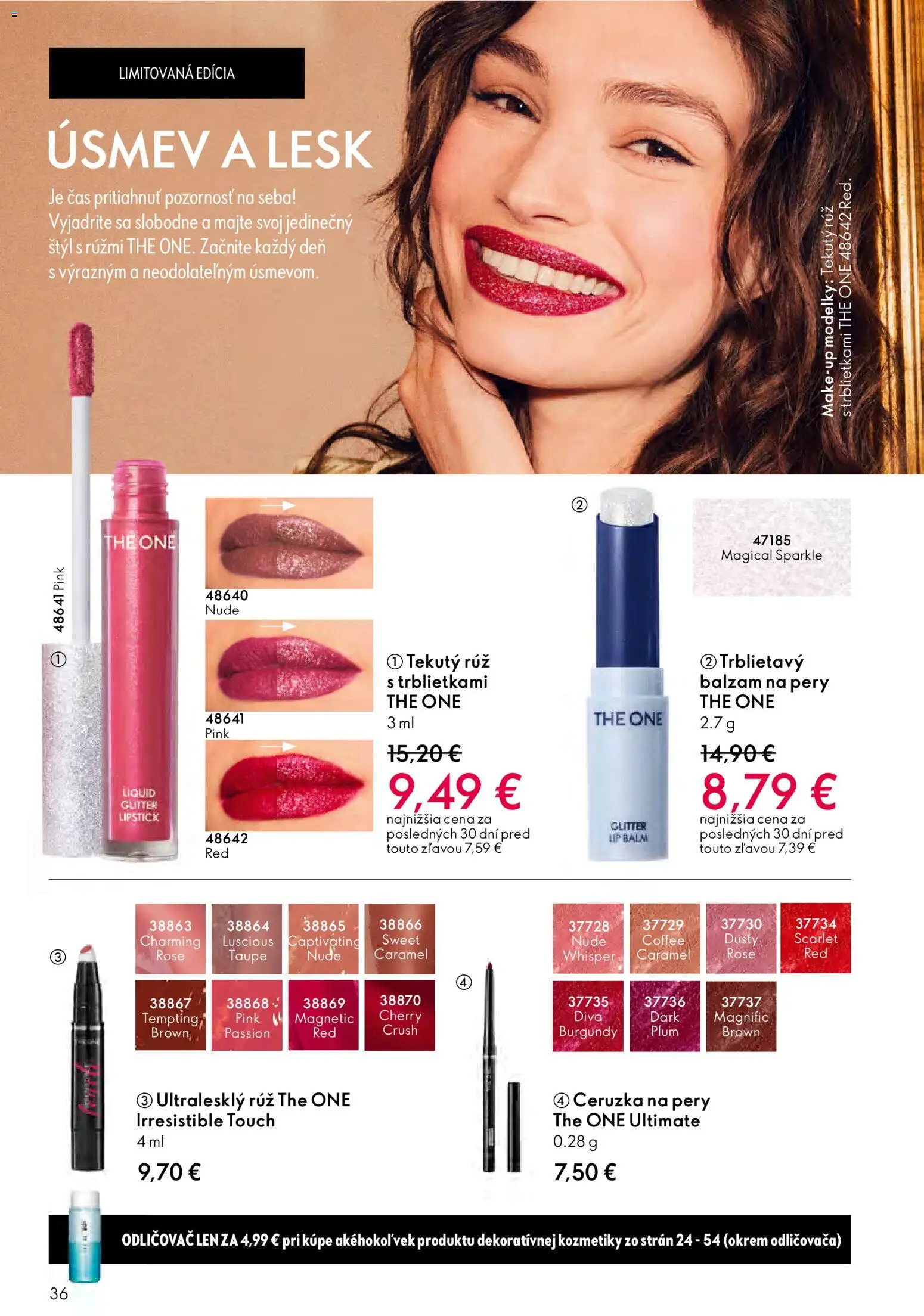 Nové Oriflame akcie – leták je platný od 24.12.2025 | Strana: 36 | Produkty: Ceruzka, Odličovač