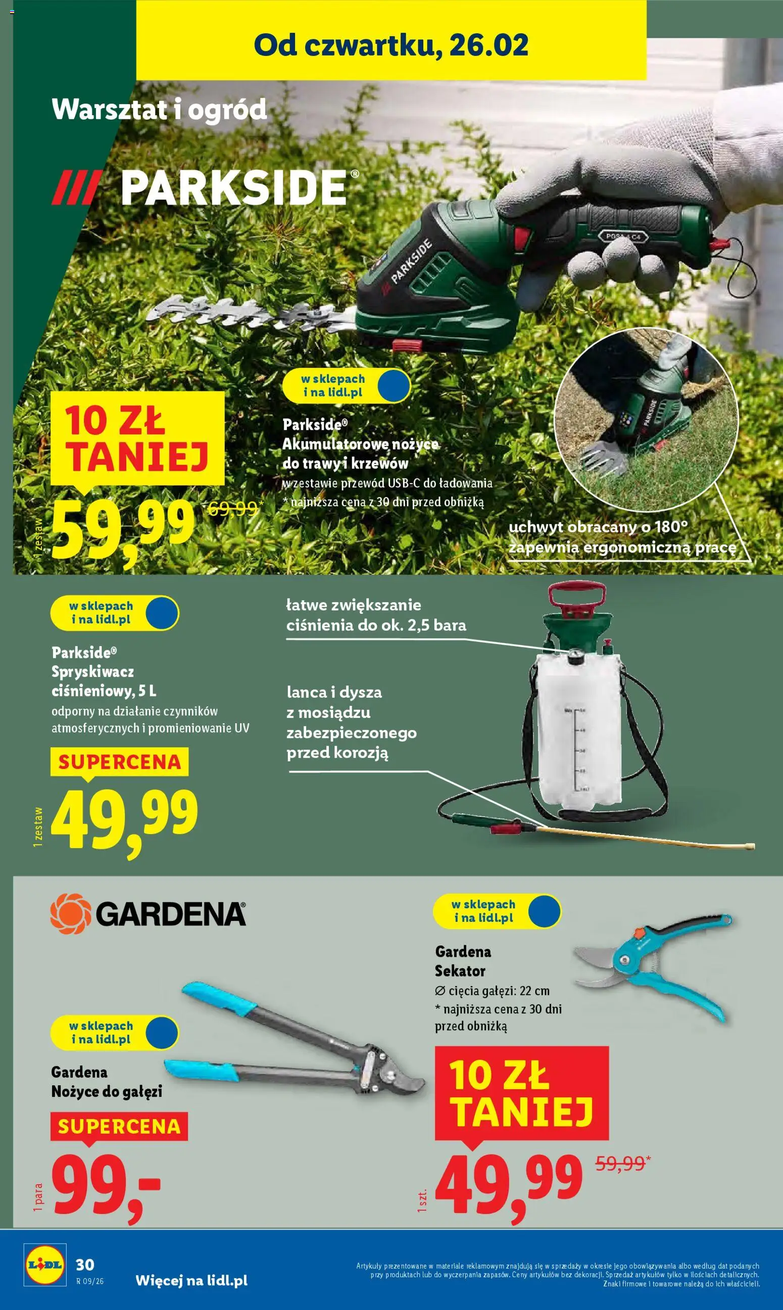 Lidl Katalog od 23.02.2026 | Strona: 40 | Produkty: Trawy, Sekator, Nożyce do trawy