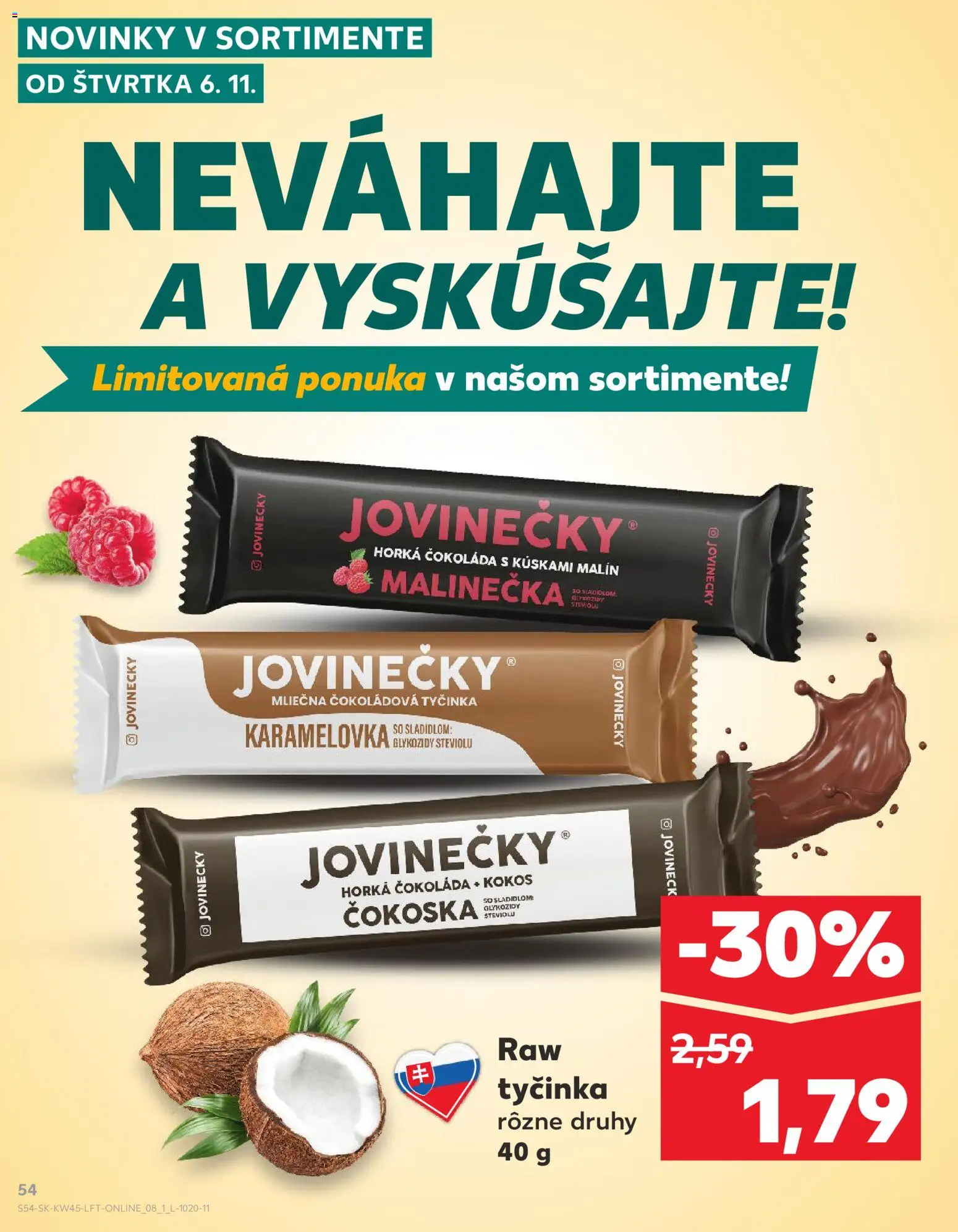 Kaufland SK akciós ujság - amely érvényes a következő dátumtól: 06.11.2025 | Oldal: 54 | Termékek: Só