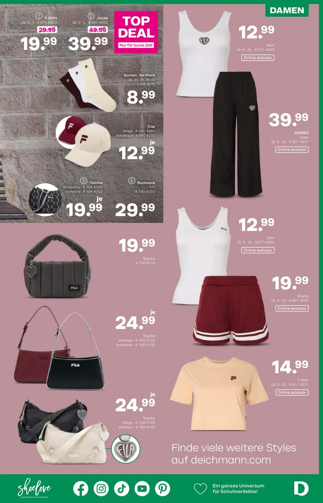 Deichmann Prospekt Back to school - gültig ab dem 15.08.2025 | Seite: 9 | Produkte: Shirt, Tasche, Jacke, Hose