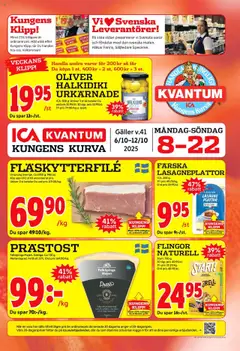 ICA Kvantum - Kungens Kurva - Förhandsvisning av reklamblad från butik ICA Kvantum aktuell från 06.10.2025
