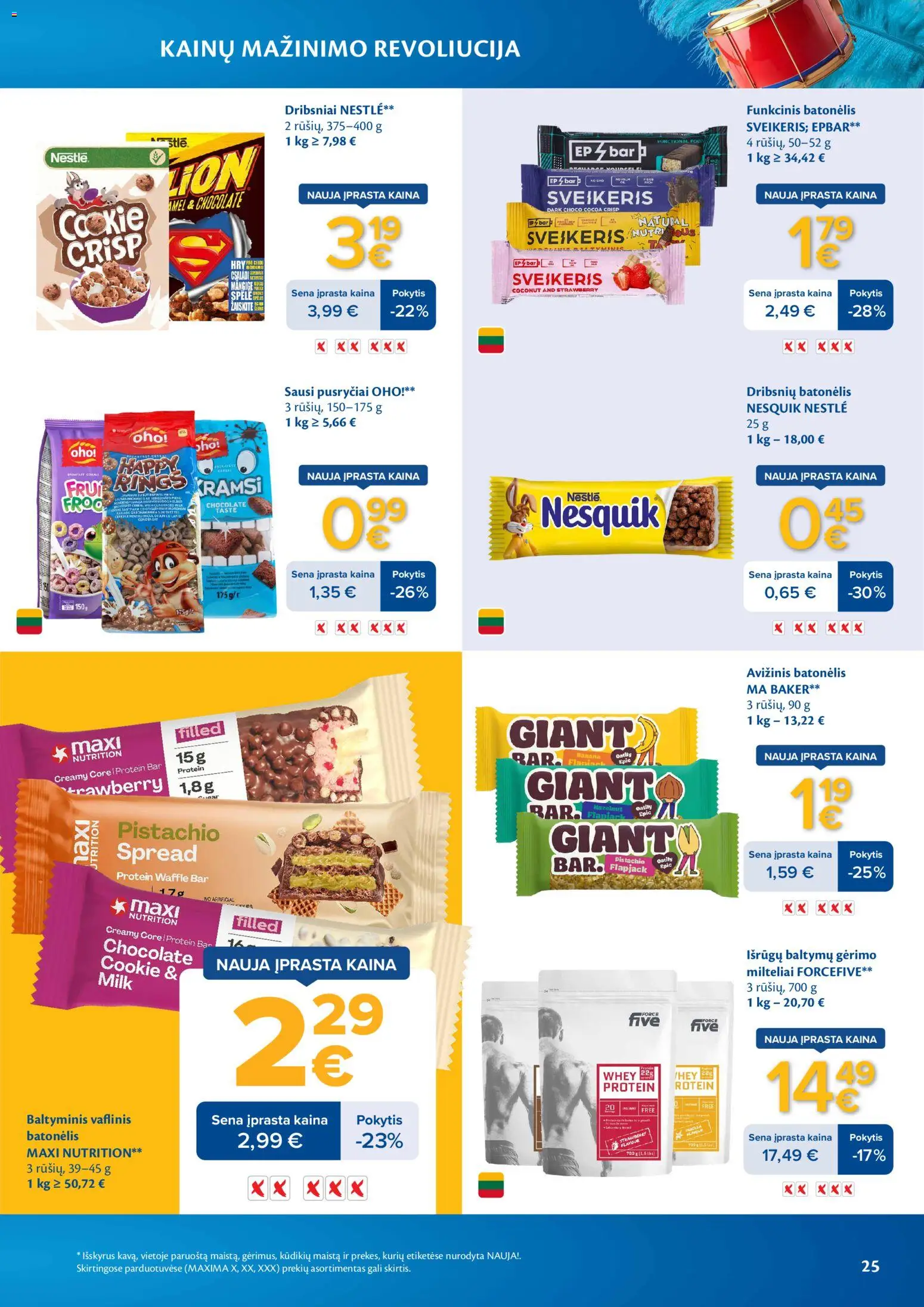 MAXIMA akcijos nuo 03.03.2026 | Puslapis: 25 | Prekių: Dribsniai