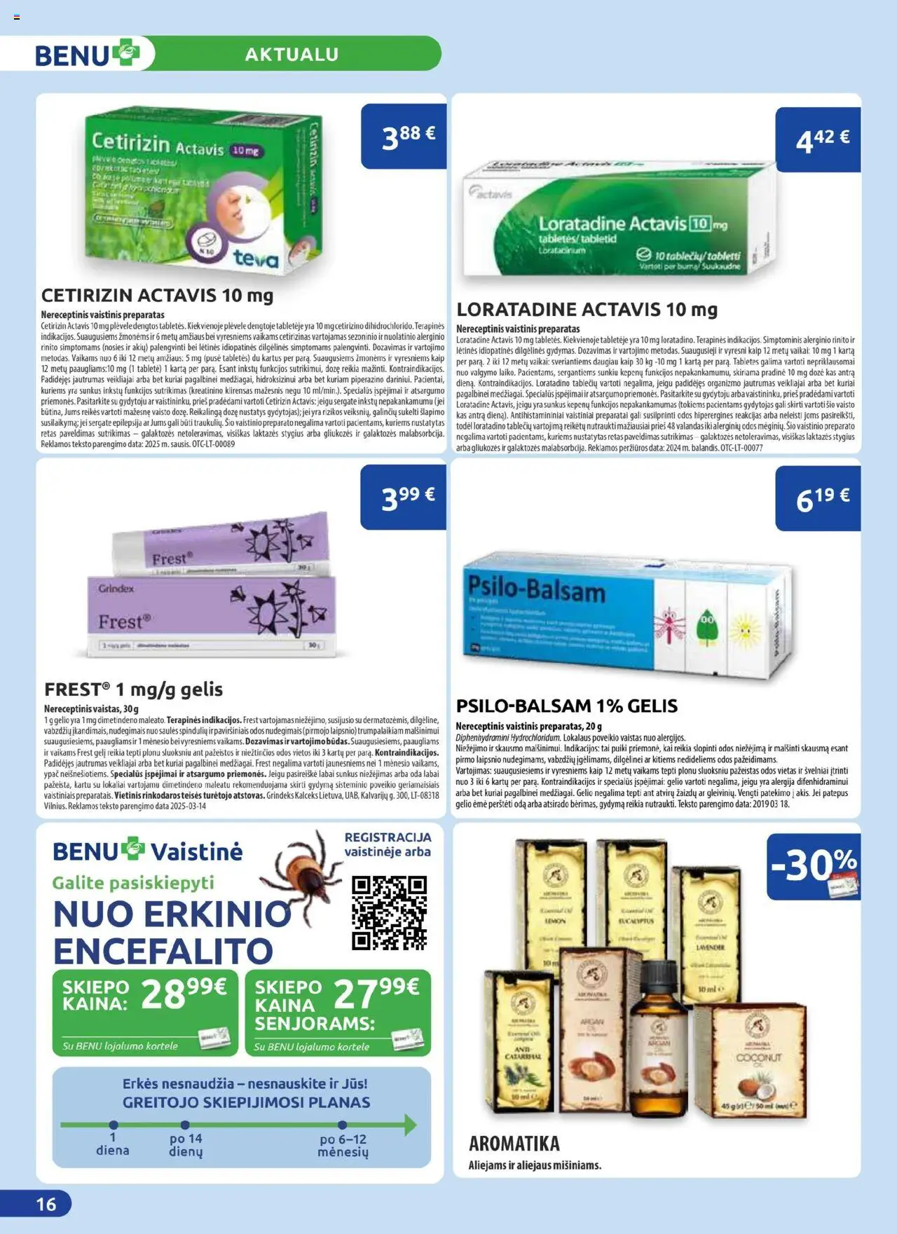 BENU - Leidinys│galioja nuo 01.08.2025 | Puslapis: 16