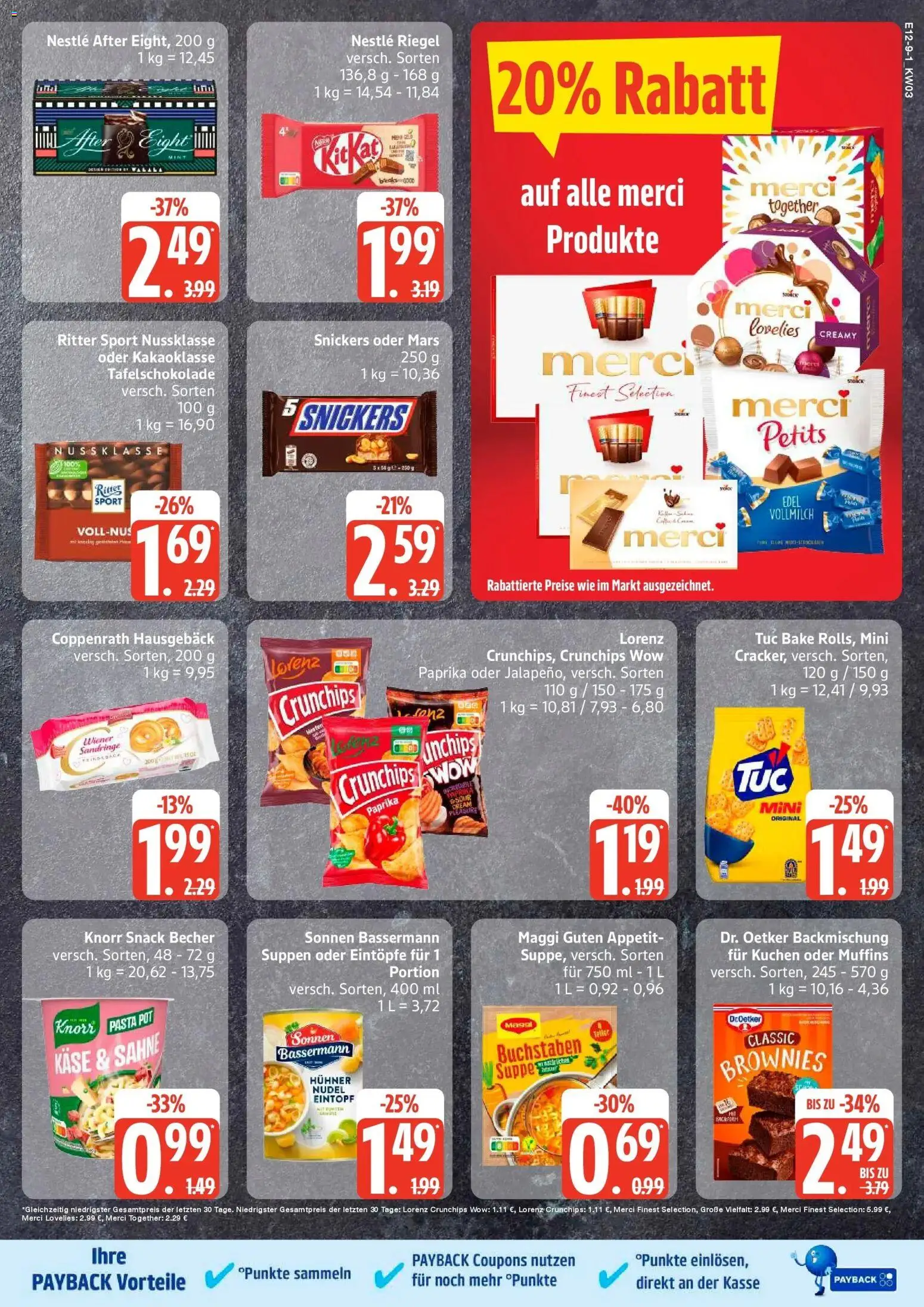 Edeka prospekt Hamburg	 – gültig ab 11.01.2026 | Seite: 9 | Produkte: Ritter sport, Knorr, Pasta, Chips