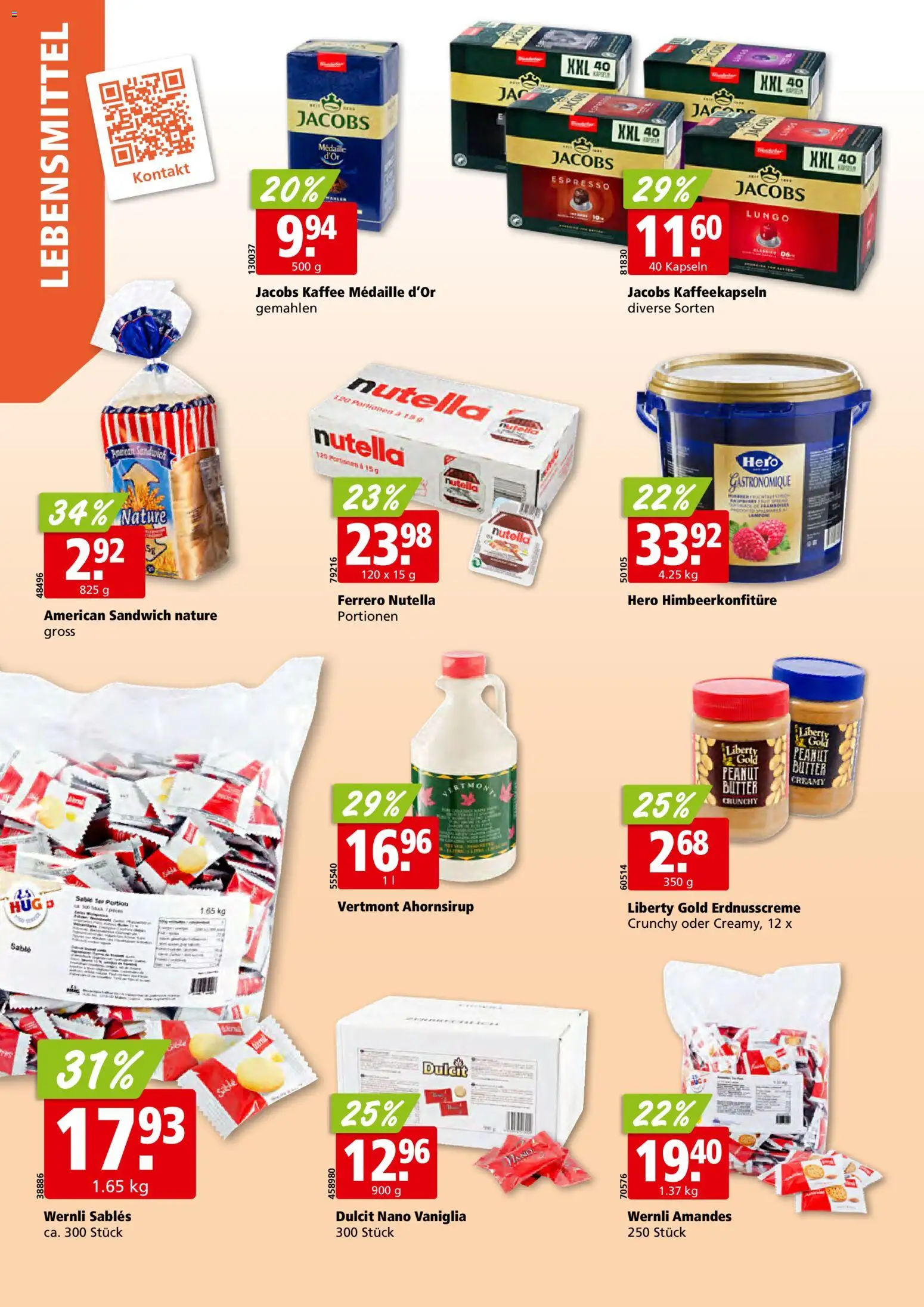 Aligro aktionen Schlieren, Gossau SG, Frauenfeld, Rapperswil-Jona, Sargans, Bern, Brüttisellen, Pratteln, Emmen, Spreitenbach – gültig ab 13.04.2026 | Seite: 18 | Produkte: Spabad, Butter, Kaffee