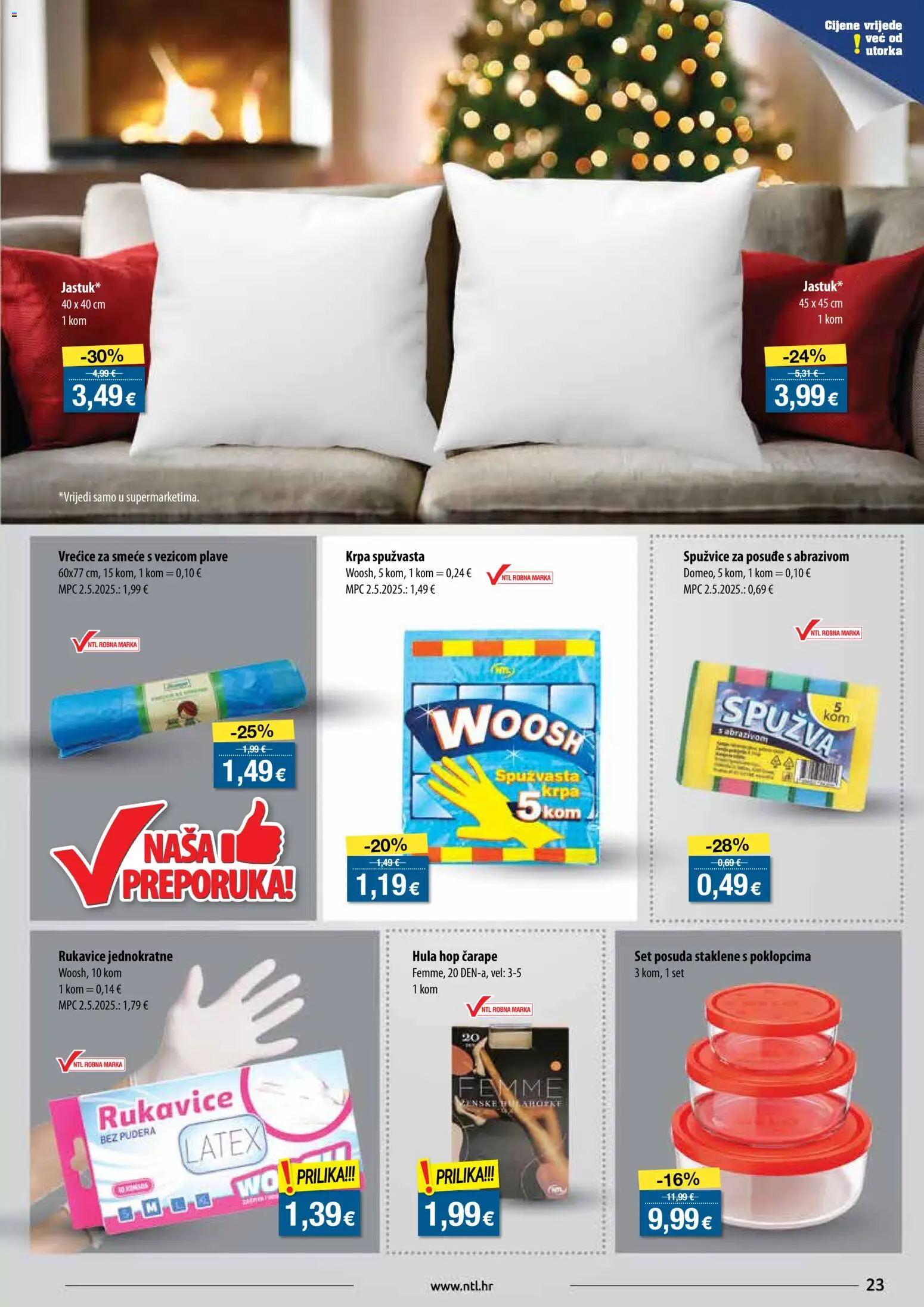 NTL katalog | vrijedi od 03.12.2025 | Stranica: 23 | Proizvodi: Spužva, Krpa, Čarape, Rukavice