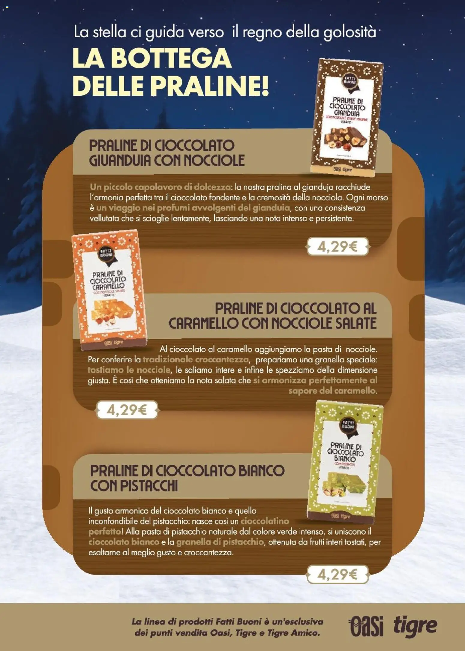 Volantino Oasi del 26.11.2025 | Pagina: 7 | Prodotti: Cioccolato, Pasta, Nocciole, Pistacchi