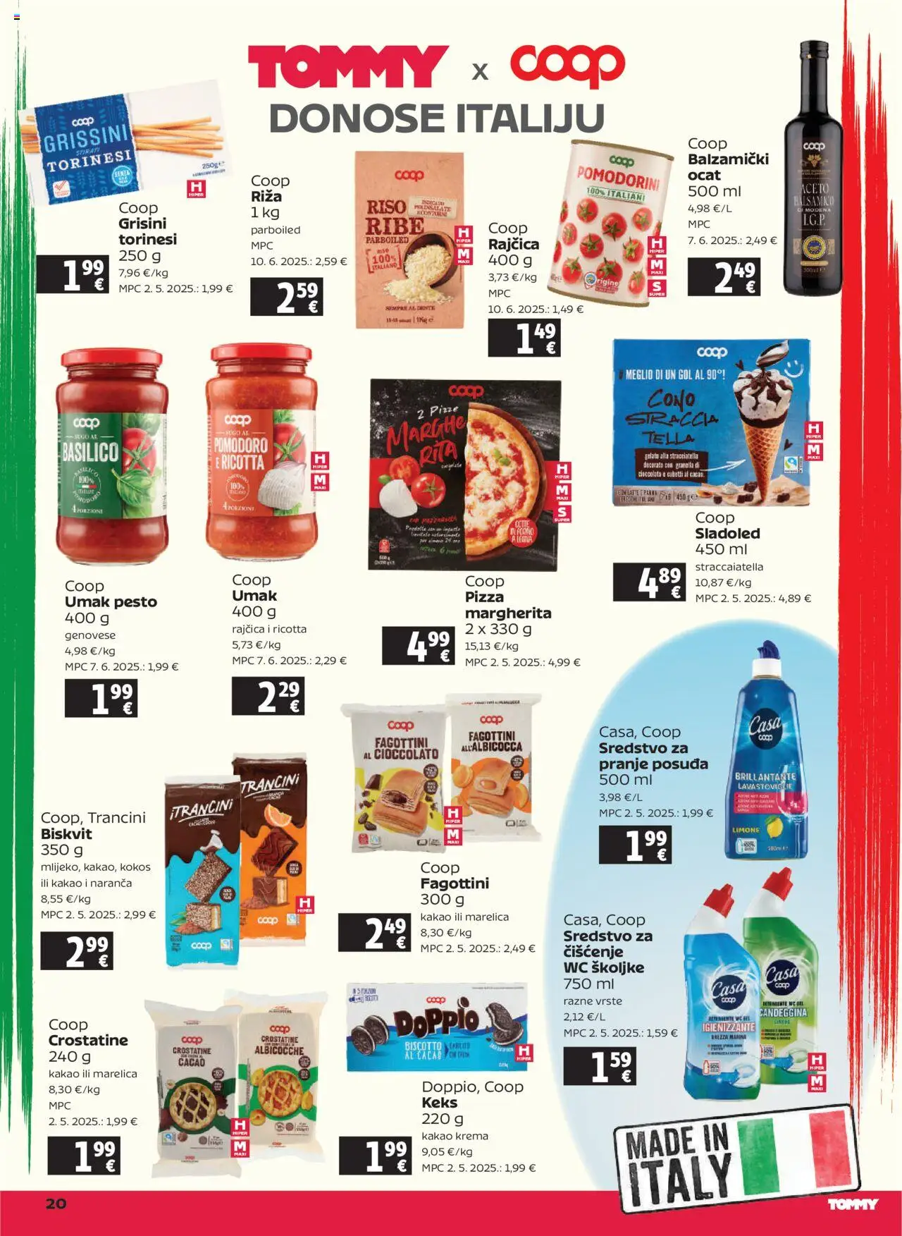 Tommy katalog | vrijedi od 14.08.2025 | Stranica: 20 | Proizvodi: Riža, Krema, Ocat, Umak