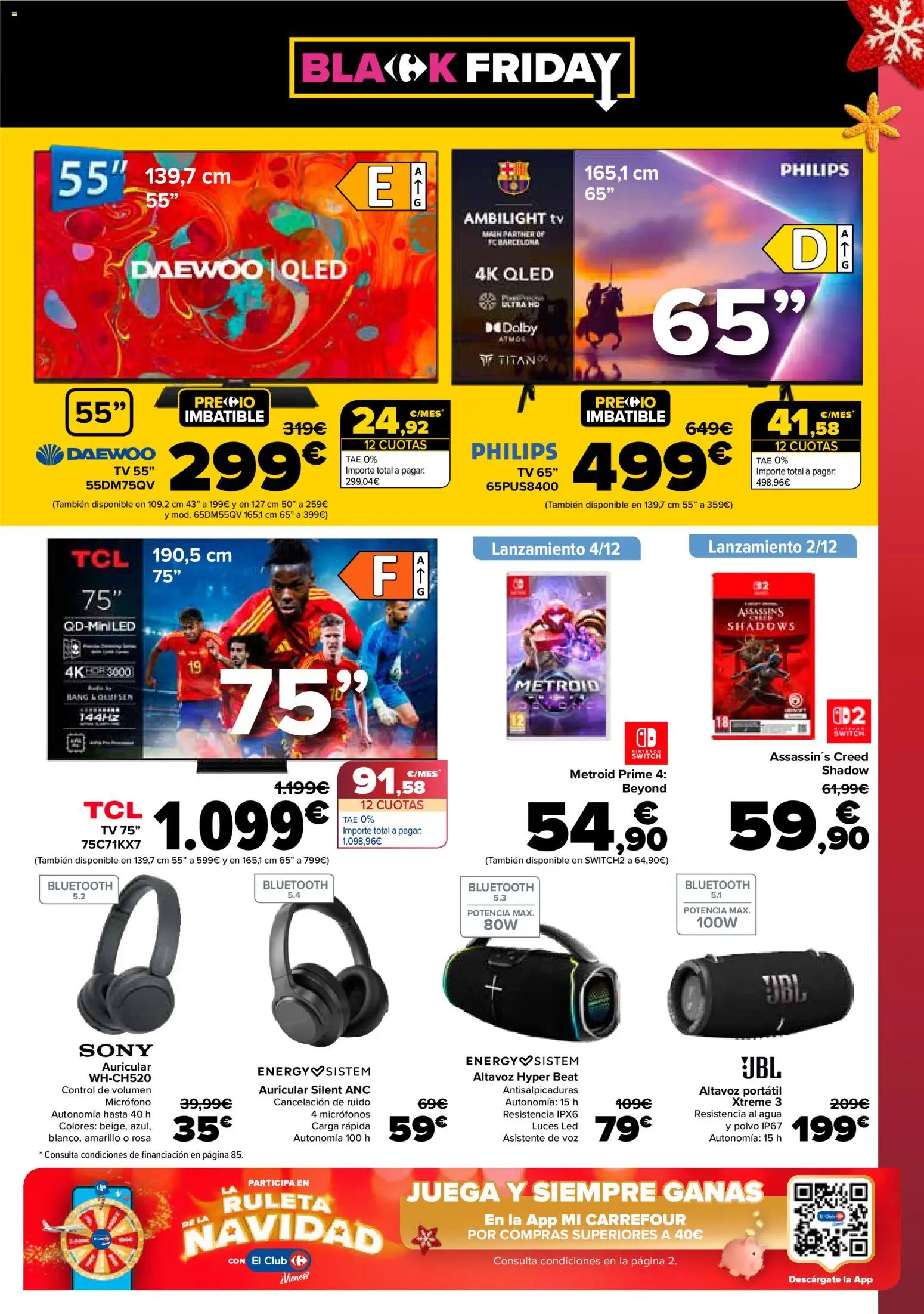Carrefour folleto │ válido desde el 25.11.2025 | Página: 87 | Productos: Polvo, Nintendo, Micrófono, Altavoz