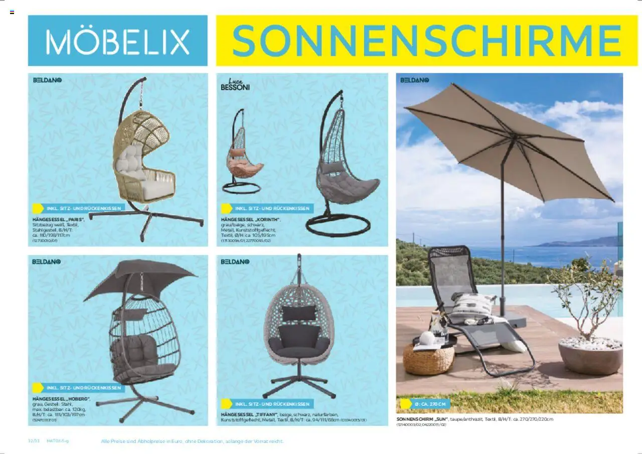 Möbelix Gartenmöbelprospekt gültig ab 10.03.2025 | Seite: 32