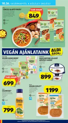 LENCSE ALAPÚ FOGÁS*, • lencse-dahl, 130 g vagy • lencseleves, 130 g vagy • lencse-bolognai, 120 g 130 g vagy 120 g/csomag - amely érvényes a következő dátumtól: 24.10.2025 | Oldal: 38