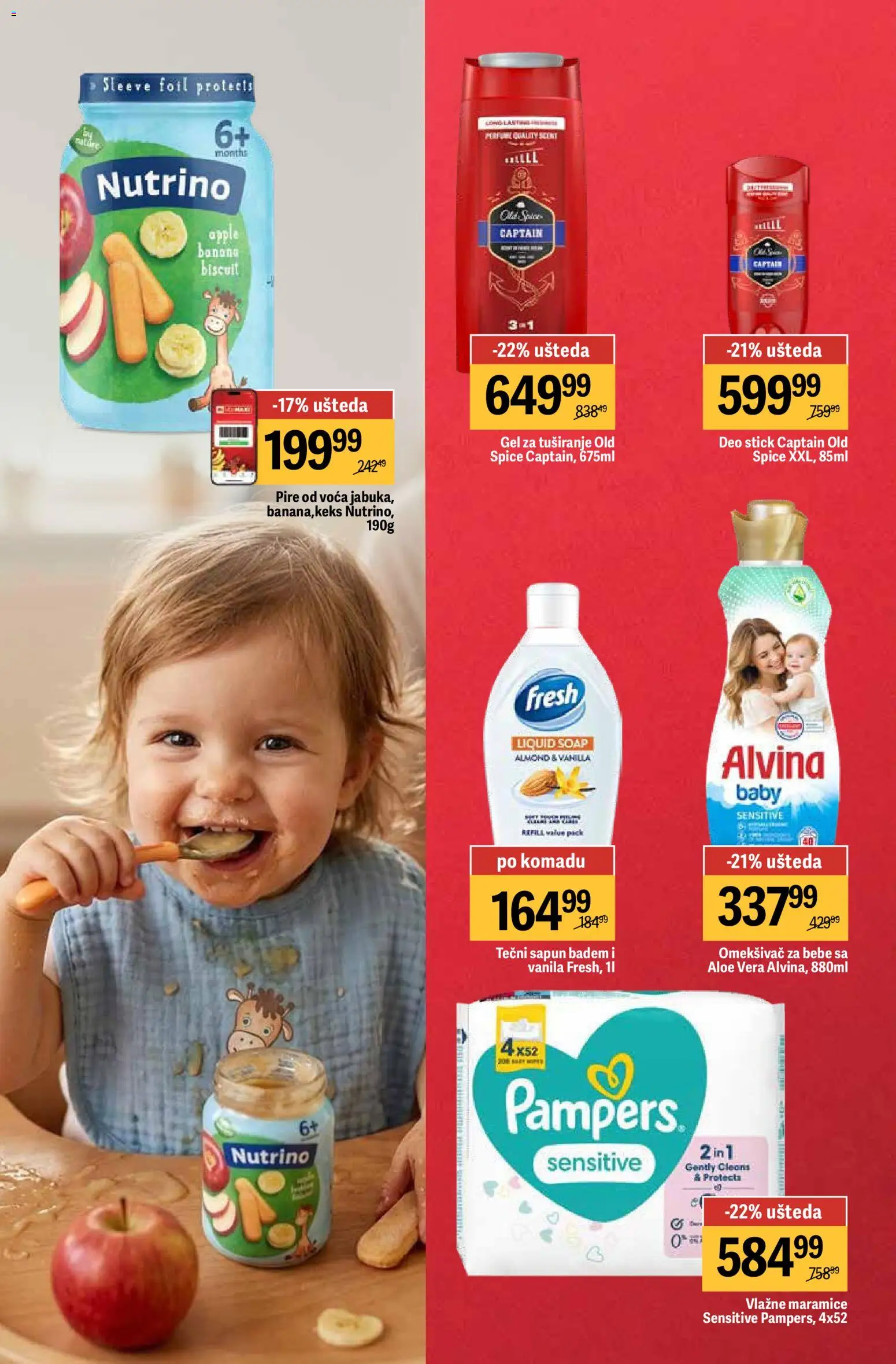Mega Maxi katalog - važi od 13.04.2026 | Strana: 6 | Proizvode: Banana, Pampers, Keks, Sapun