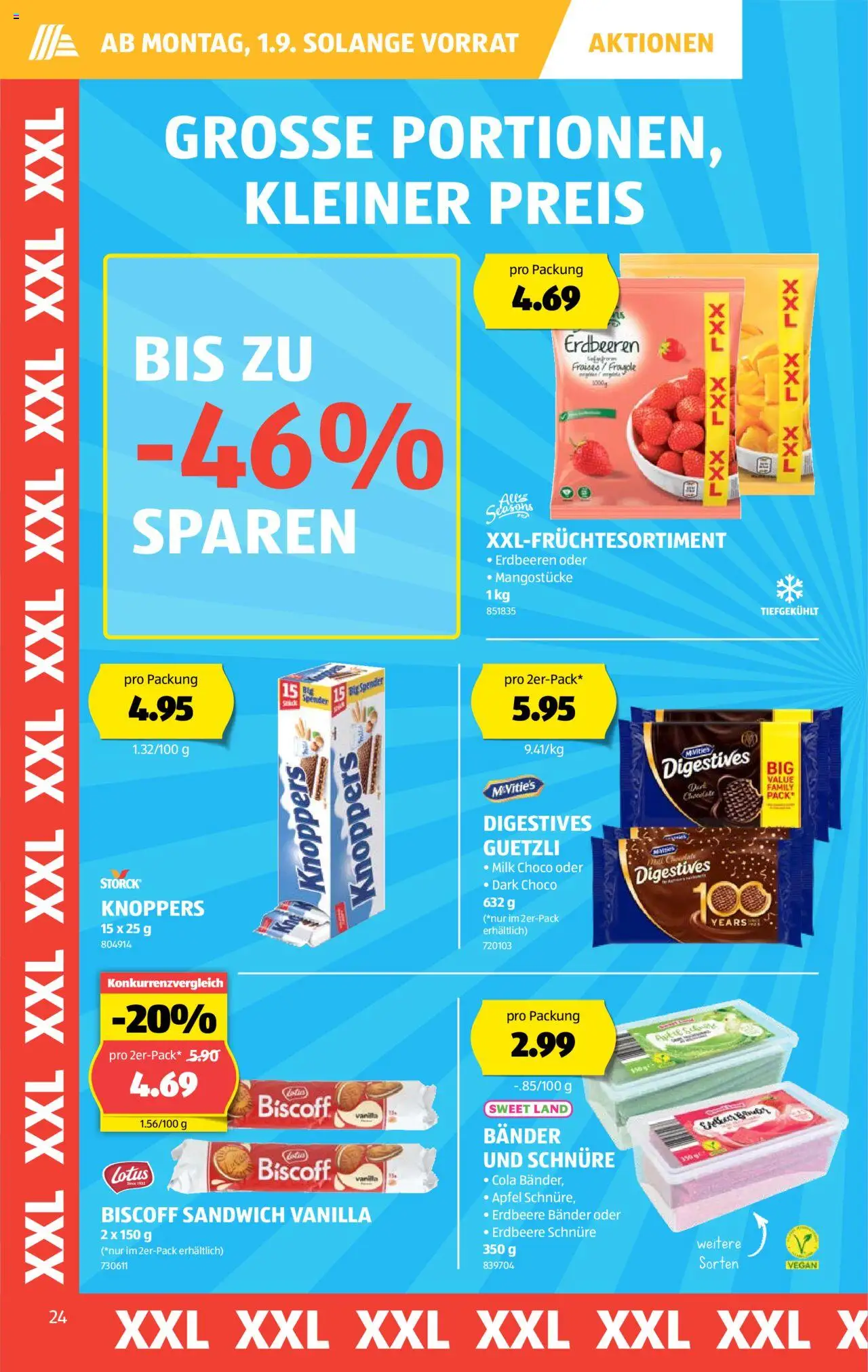 Aldi Aktionen ab 28.08.2025 | Seite: 24 | Produkte: Äpfel, Erdbeeren