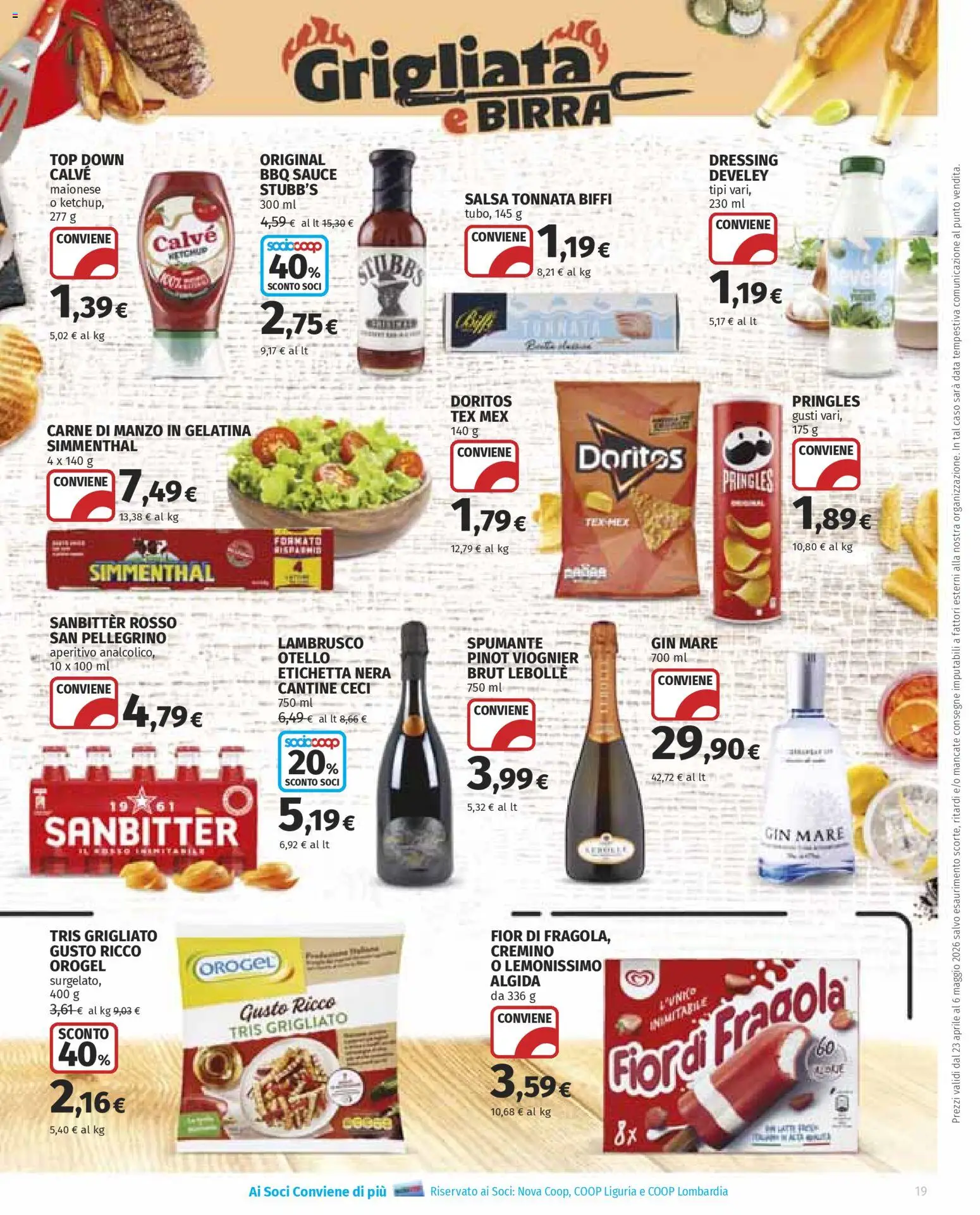 Volantino Ipercoop del 23.04.2026 | Pagina: 19 | Prodotti: Salsa, Data, Spumante, Aperitivo