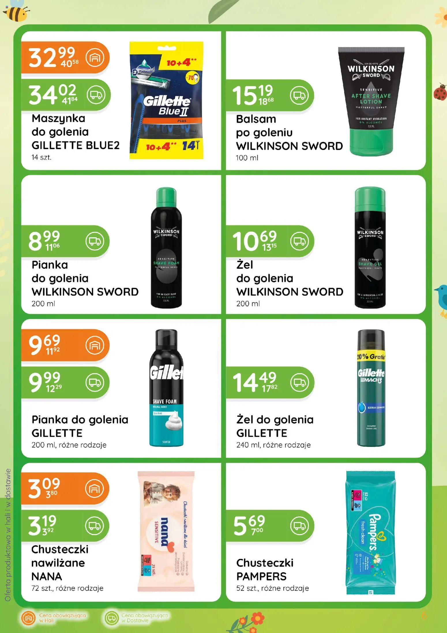 Eurocash gazetka - Katalog Chemiczny od 02.04.2026 | Strona: 6 | Produkty: Gillette, Pampers, Pianka do golenia, Lotion