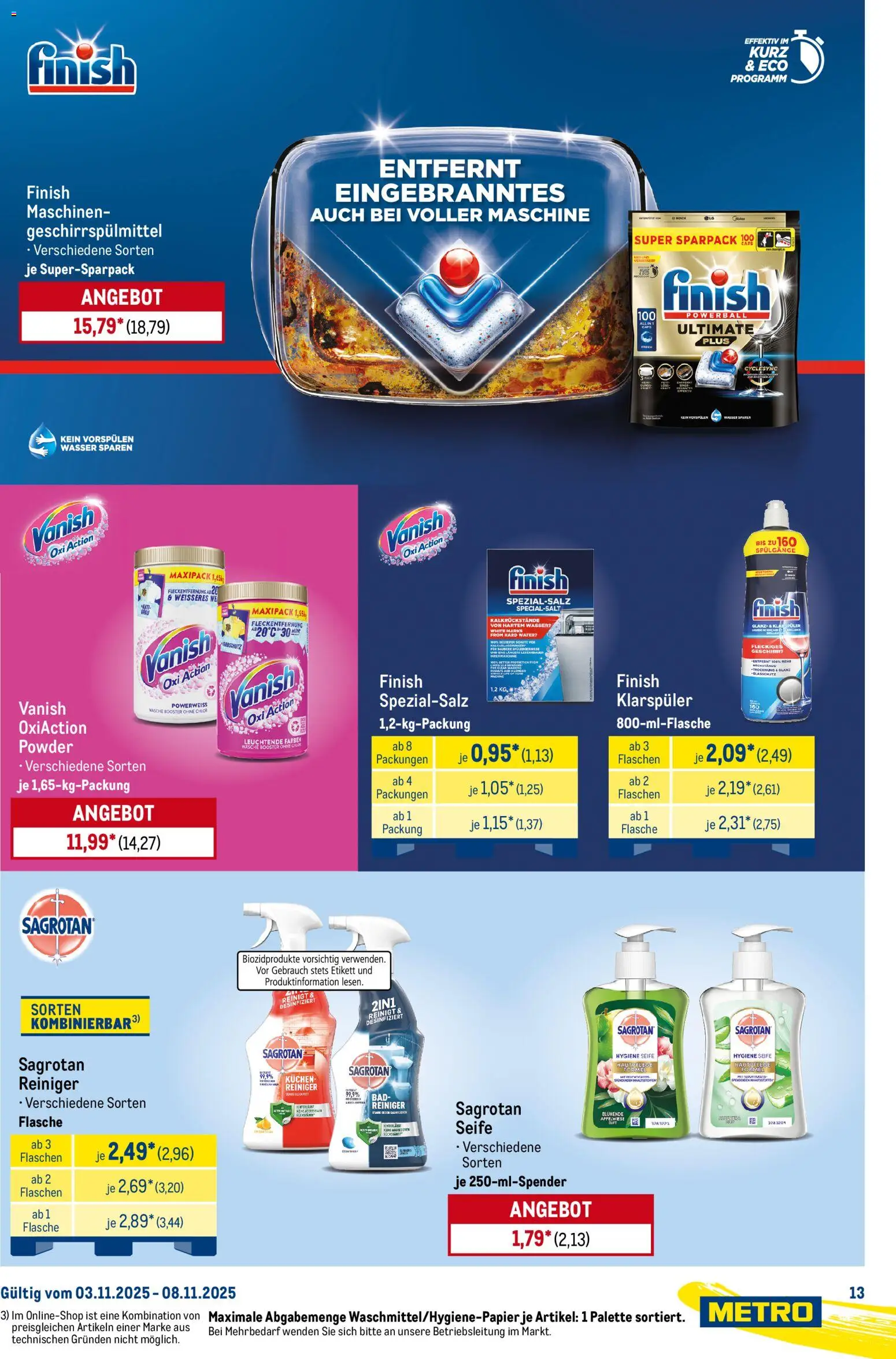 Metro Starke Marken – gültig ab 03.11.2025 | Seite: 13 | Produkte: Bad, Duft, Wasser, Klarspüler