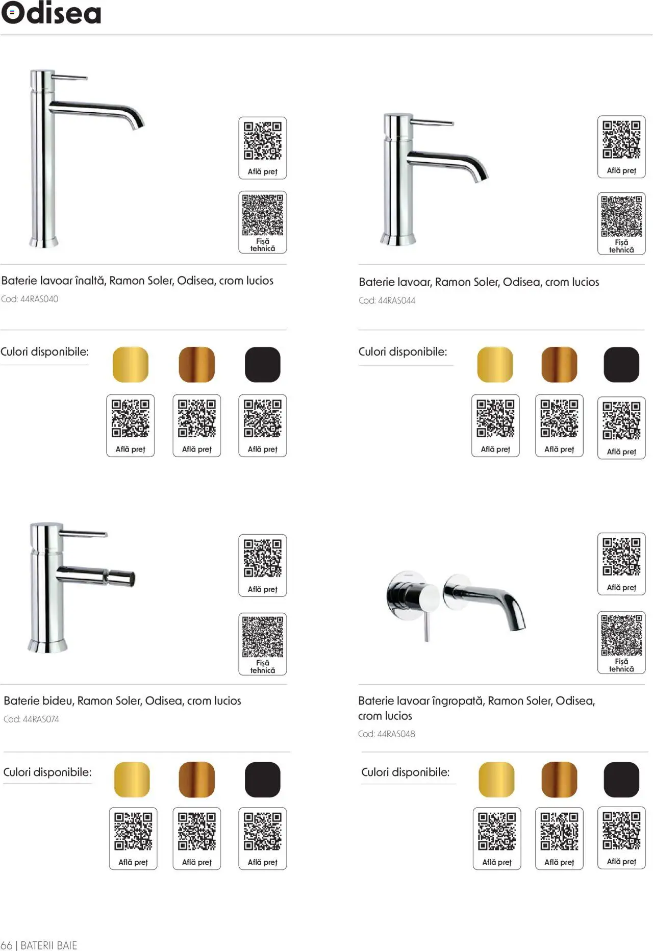 Catalog Romstal – valabil de la 25.11.2024 | Pagină: 66 | Produse: Lavoar, Baterie, Baterii