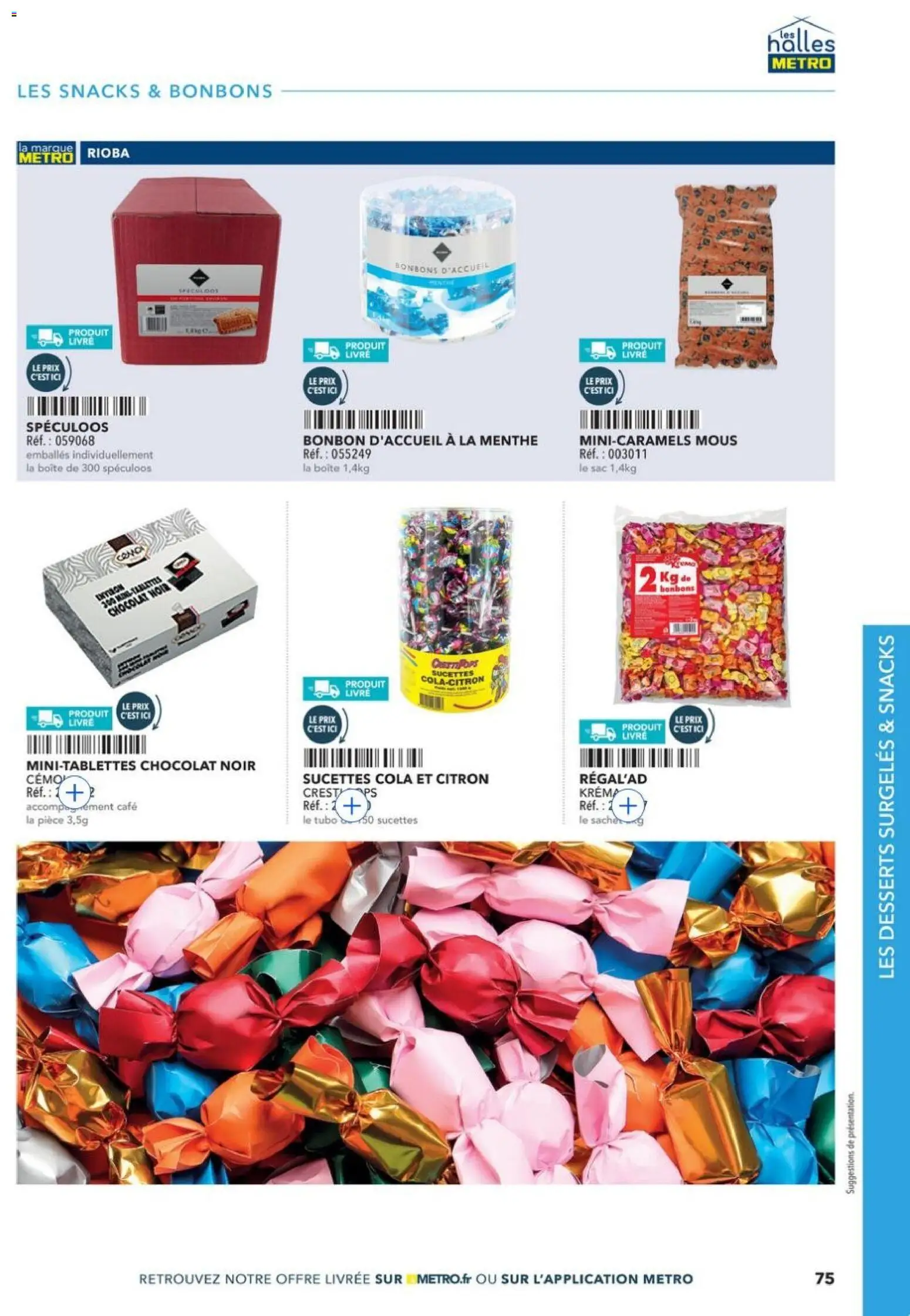 {H1} | Page: 75 | Produits: Citron, Sac, Café, Bonbons