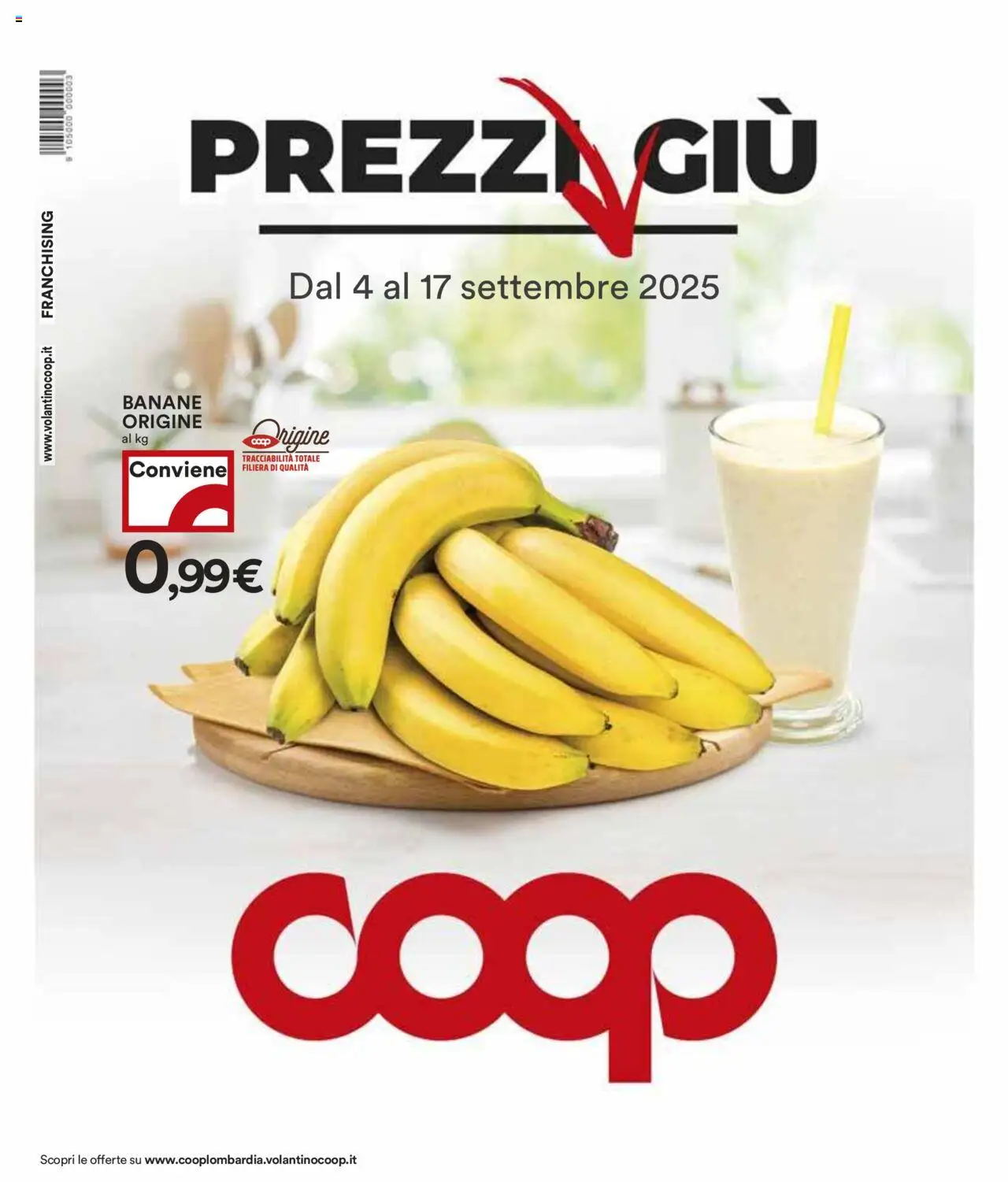 Volantino COOP del 04.09.2025 | Pagina: 1 | Prodotti: Banane