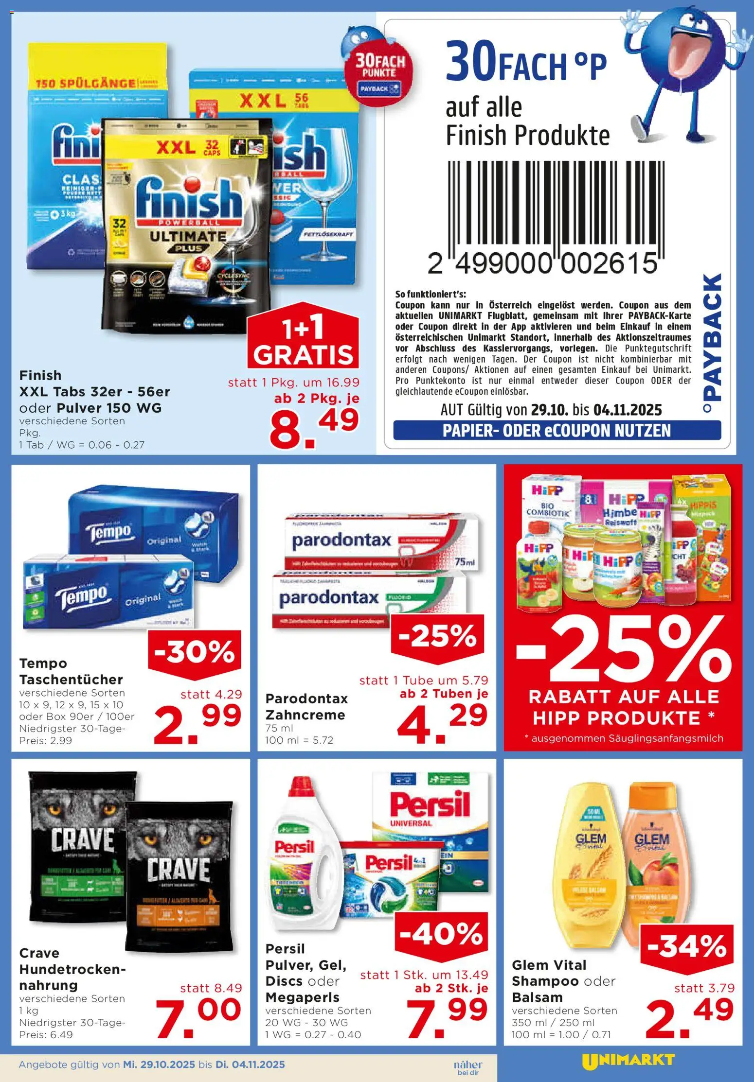 Unimarkt Ost gültig ab 29.10.2025 | Seite: 15 | Produkte: Box, Shampoo