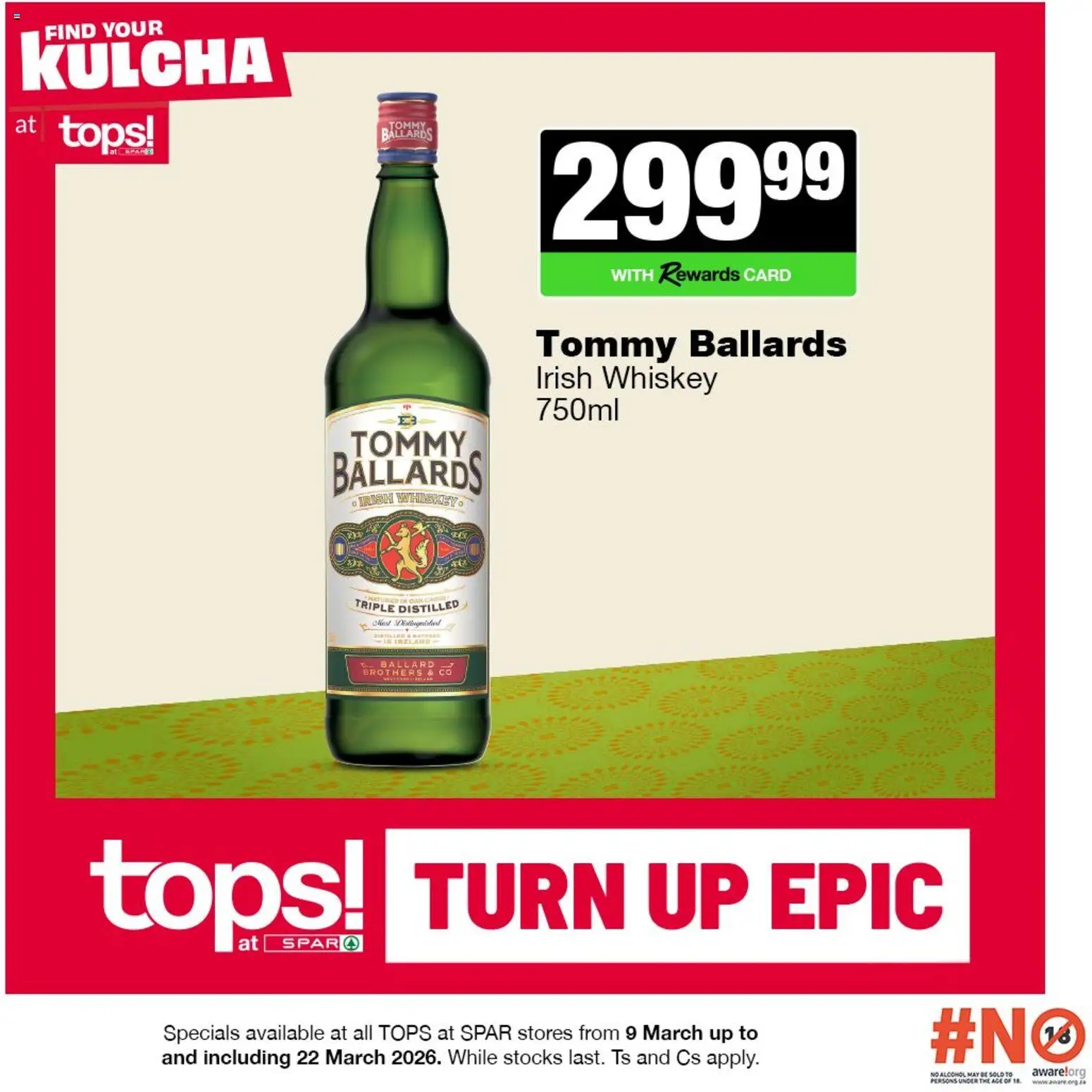 New Tops at Spar catalogue – valid from 09.03.2026 | Page: 5 | Products: Whiskey