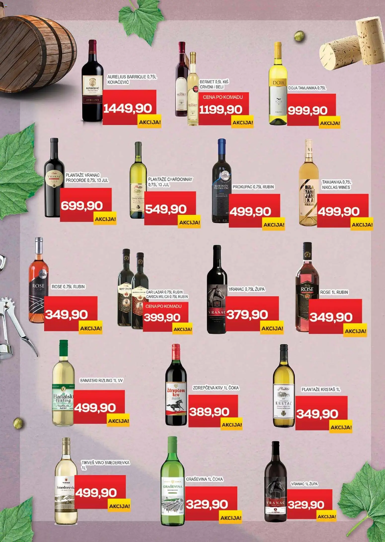 Medius katalog - važi od 13.01.2026 | Strana: 15 | Proizvode: Chardonnay, Vranac, Graševina, Vino