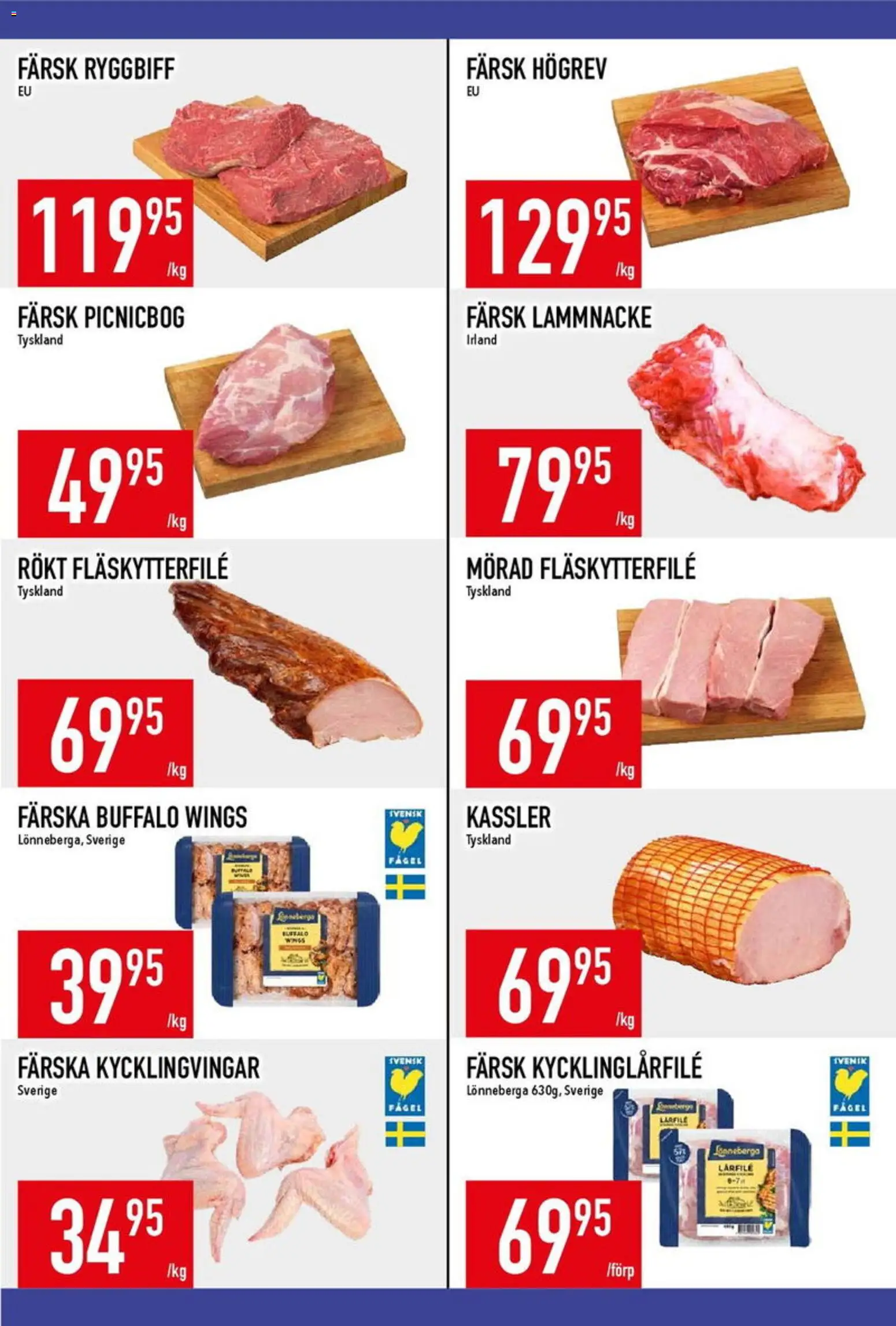 Matdax reklamblad aktuell från 09.03.2026 | Sida: 12 | Produkter: Kassler, Fläskytterfilé