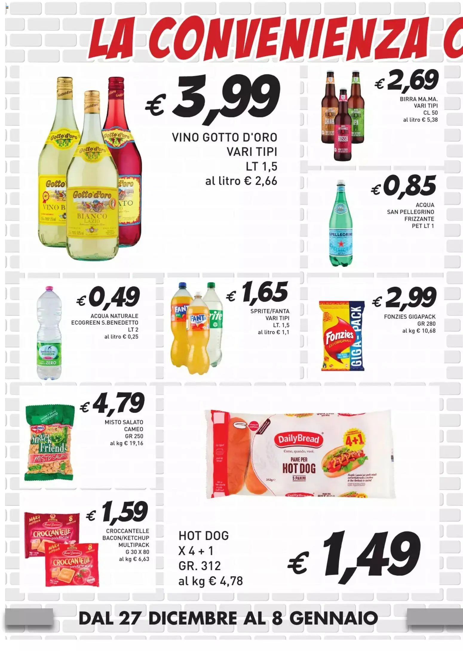 Volantino Coal del 27.12.2025 | Pagina: 6 | Prodotti: Acqua, Vino, Acqua naturale, Fanta