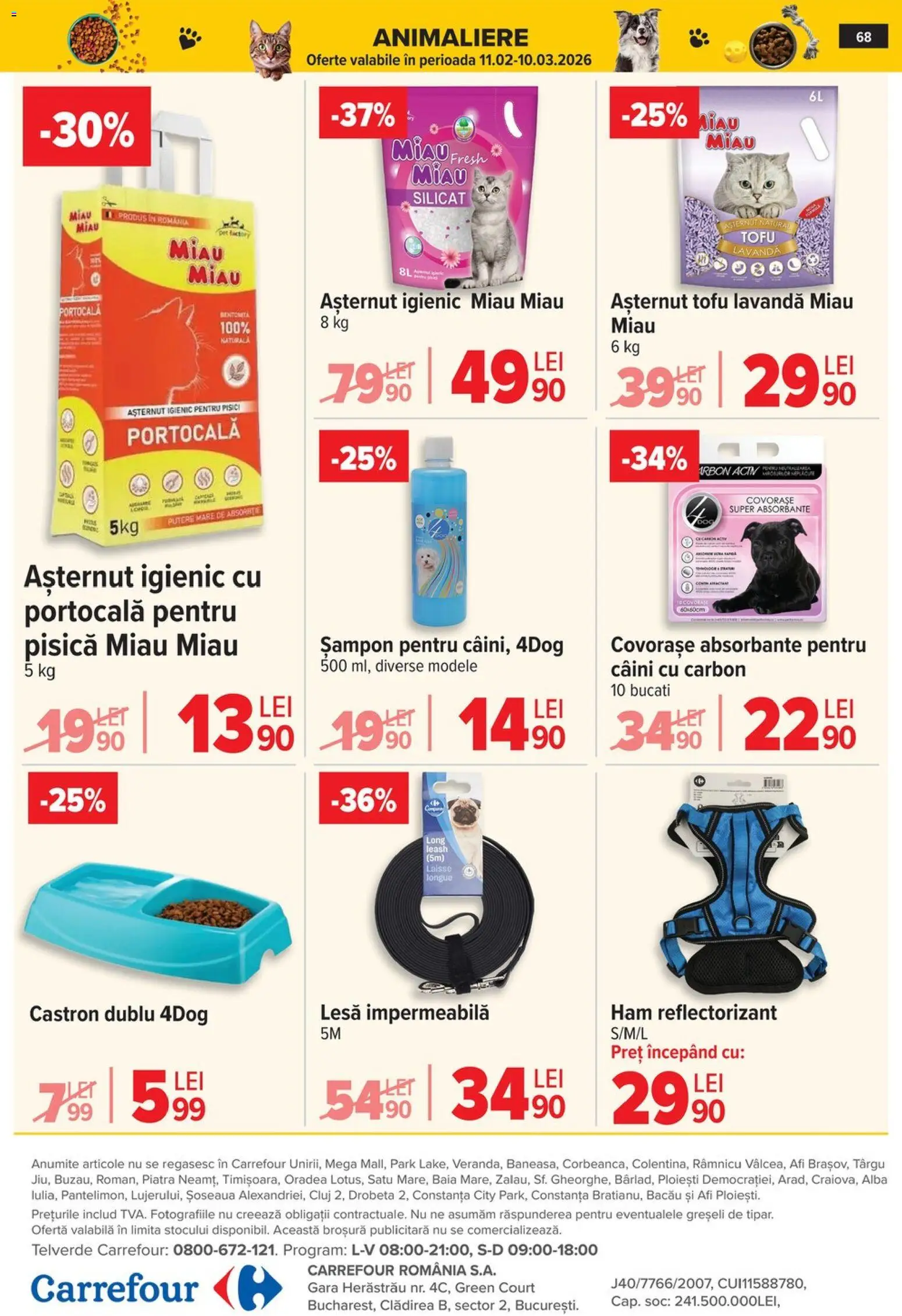 Noul catalog Carrefour – valabil de la 04.02.2026 | Pagină: 71 | Produse: Șampon, Absorbante