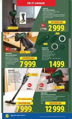 Lidl akciós ujság - amely érvényes a következő dátumtól: 07.08.2025 | Oldal: 40 | Termékek: Parkside, Porszívó, Sarokcsiszoló, Akkumulátor