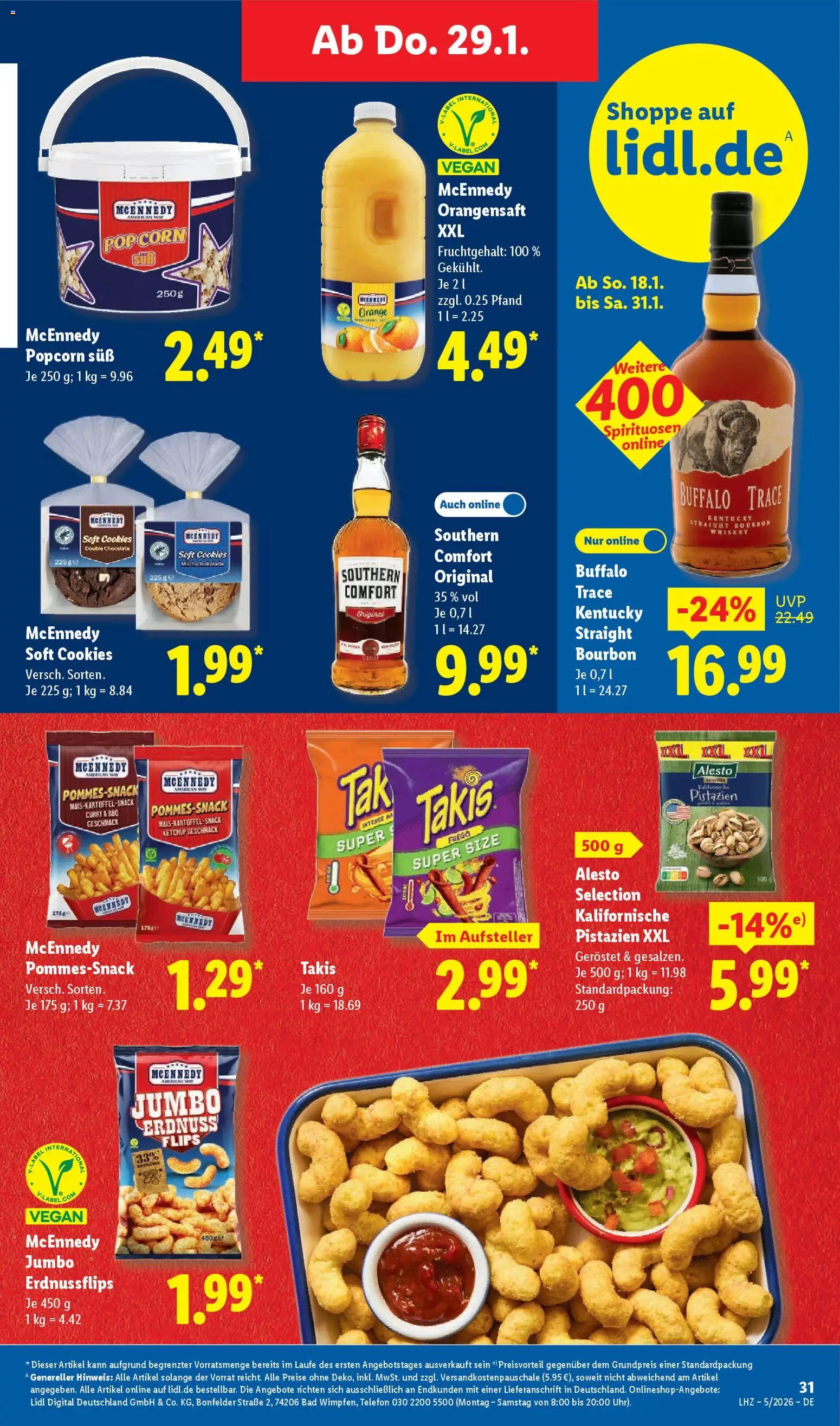 Lidl Prospekt Zossen – gültig ab 26.01.2026 | Seite: 53 | Produkte: Pistazien, Bourbon, Ketchup, Telefon