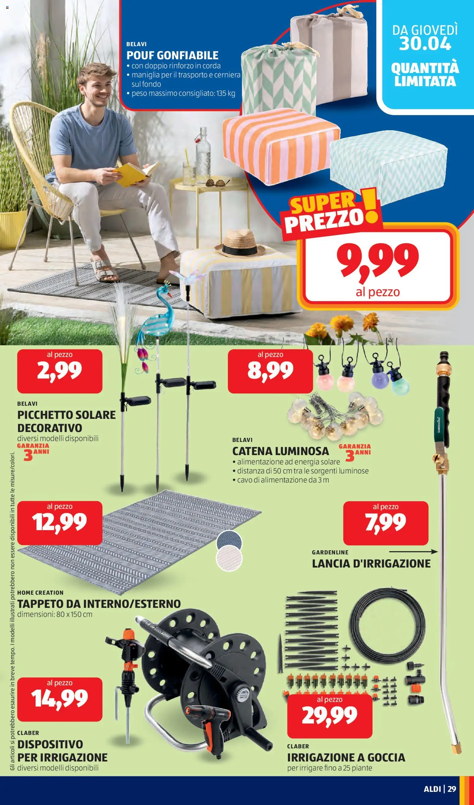 Volantino Aldi del 27.04.2026 | Pagina: 29 | Prodotti: Cavo, Tappeto