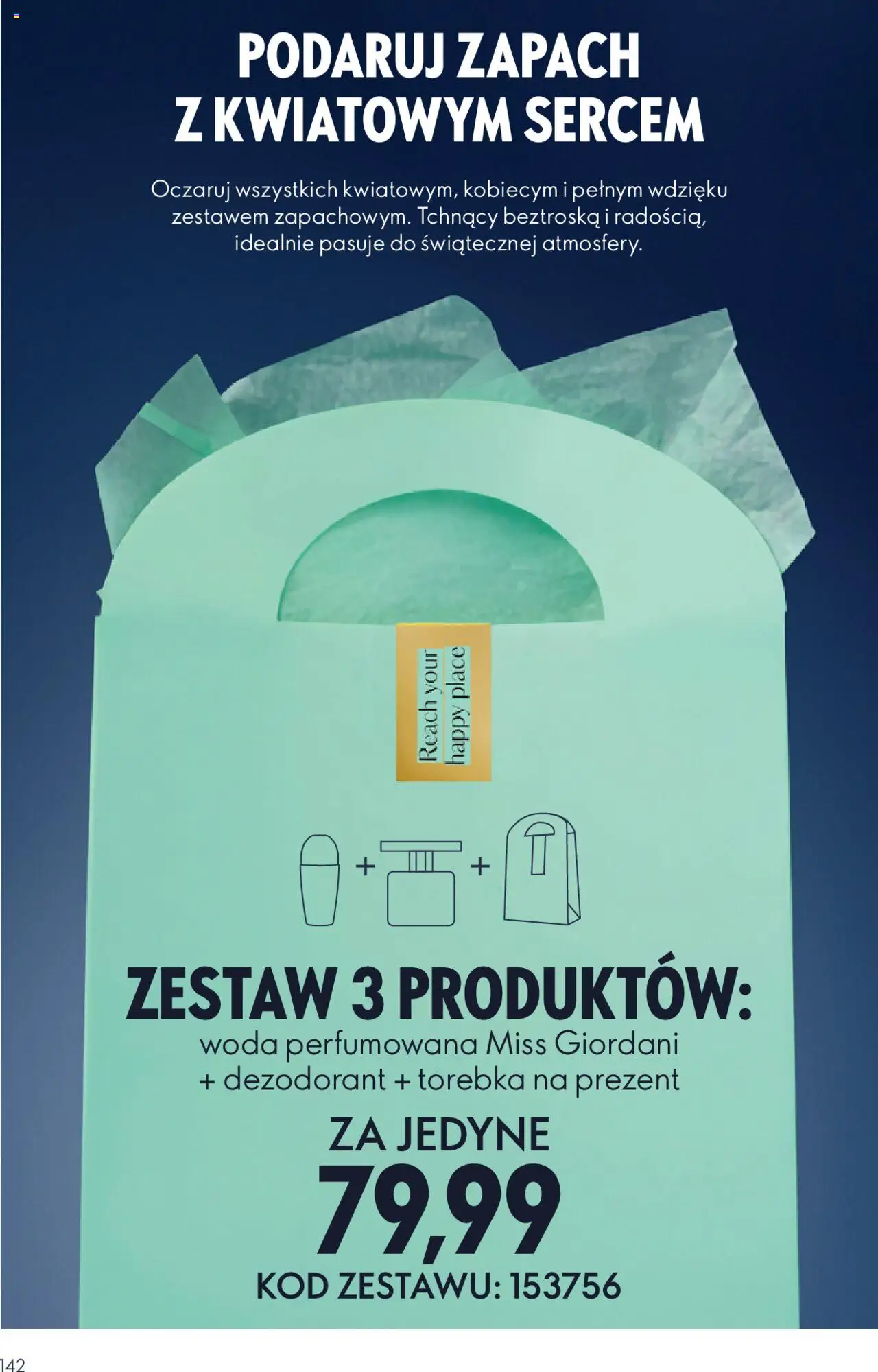 Oriflame Katalog 15 2025 od 22.10.2025 | Strona: 142 | Produkty: Torebka, Zapach, Dezodorant, Woda