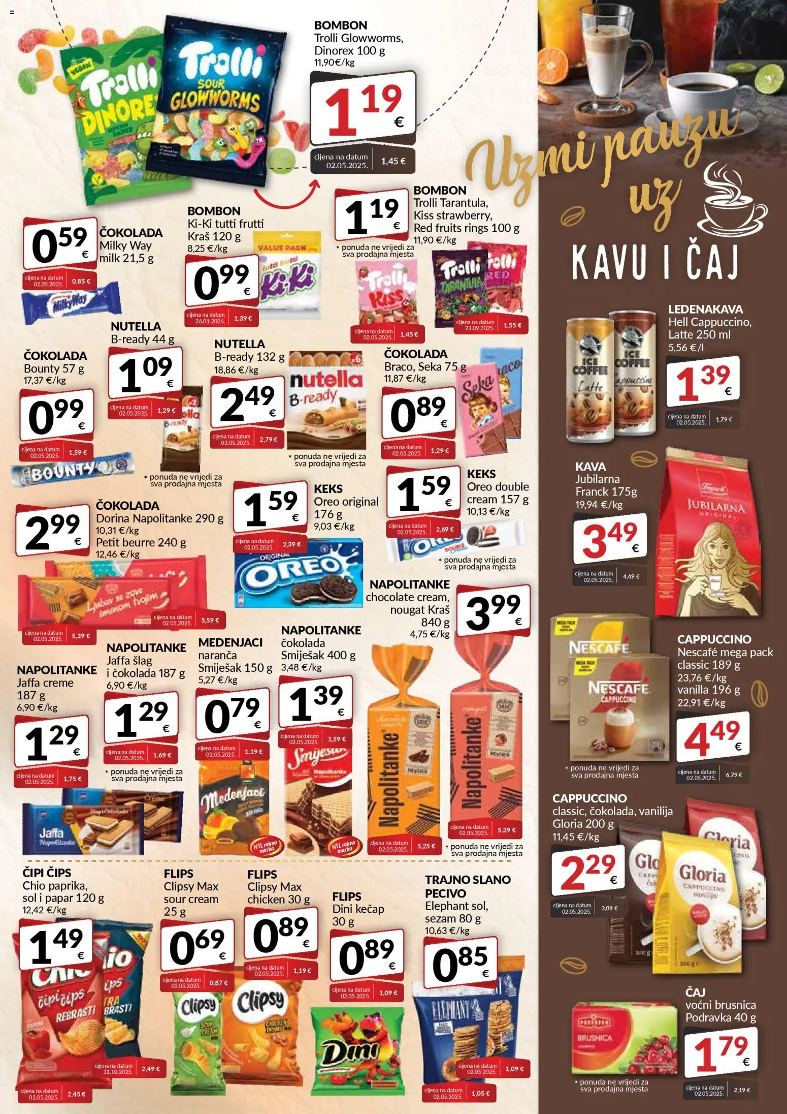 Bakmaz katalog | vrijedi od 18.03.2026 | Stranica: 5 | Proizvodi: Petit Beurre, Nescafe, Pecivo, Brusnica