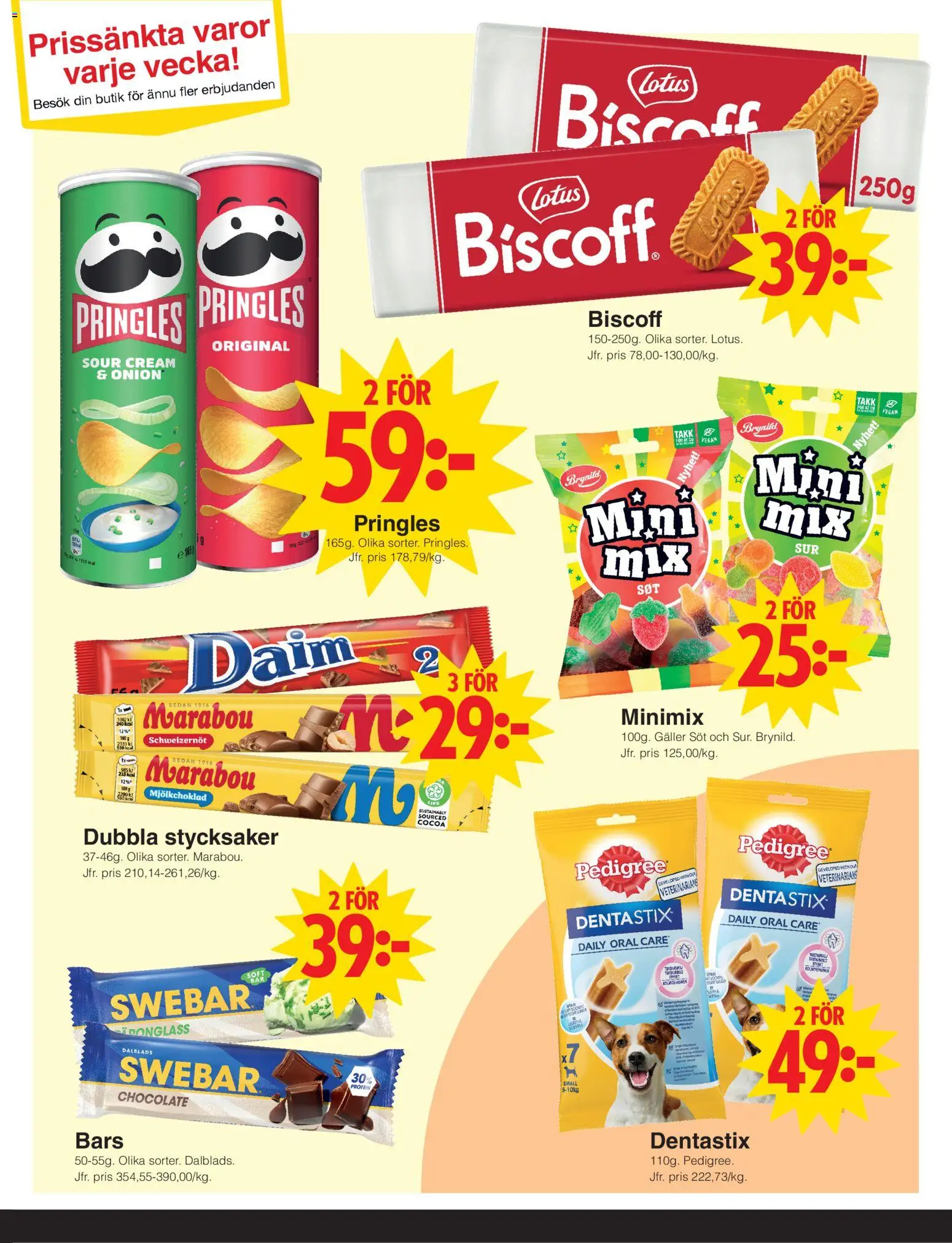 Matöppet reklamblad aktuell från 20.04.2026 | Sida: 3 | Produkter: Pringles, Galler