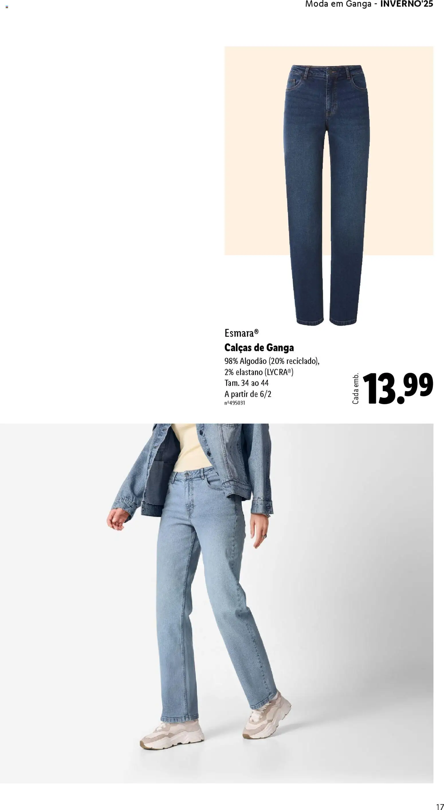 Lidl folheto │ válido de 01.12.2025 | Página: 17 | Produtos: Algodão, Calças