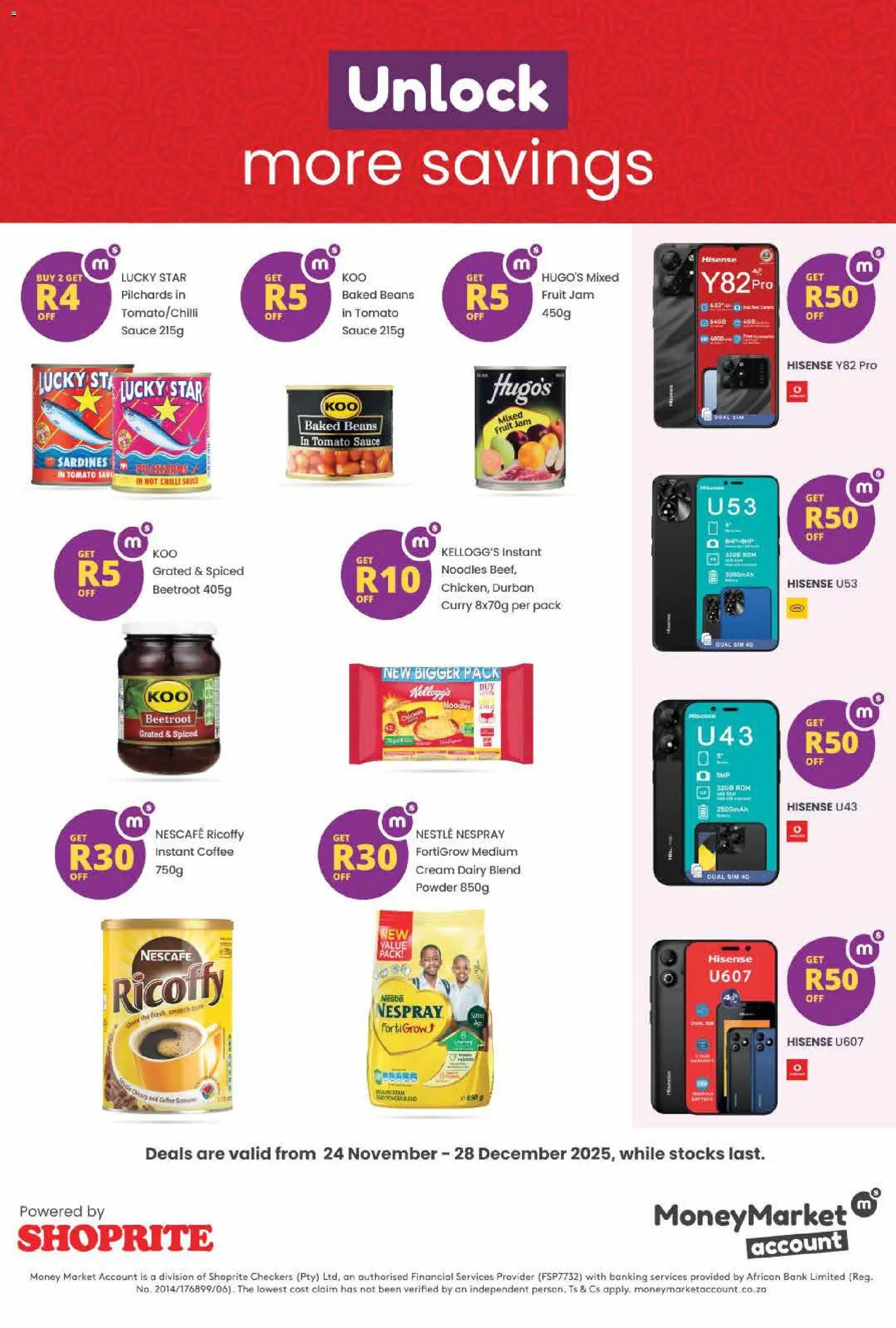 New Shoprite catalogue – valid from 24.11.2025 | Page: 2 | Products: Sim, Tomato sauce, Fruit, Chilli