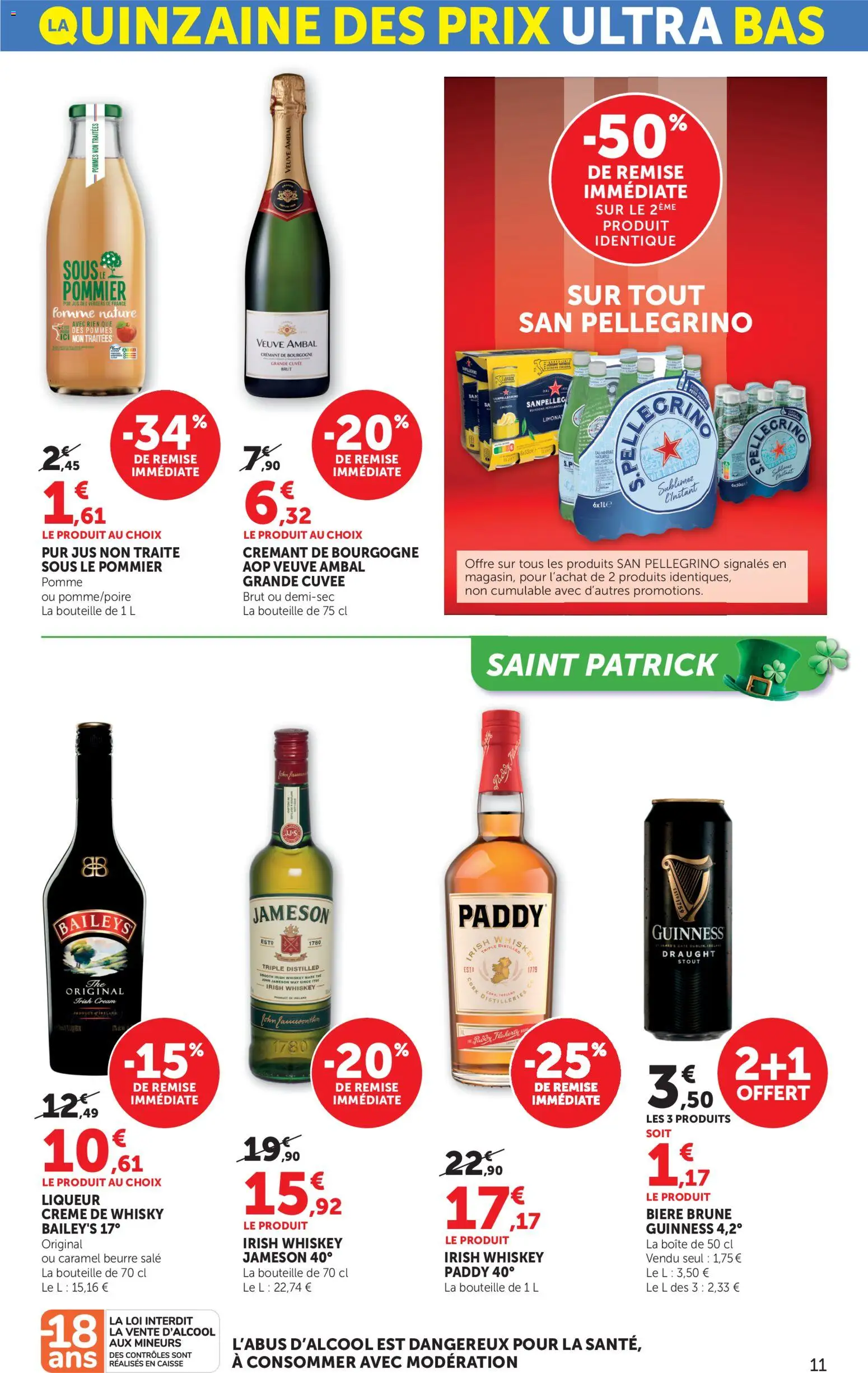 {H1} | Page: 11 | Produits: Whisky, Beurre, Jus, Thé