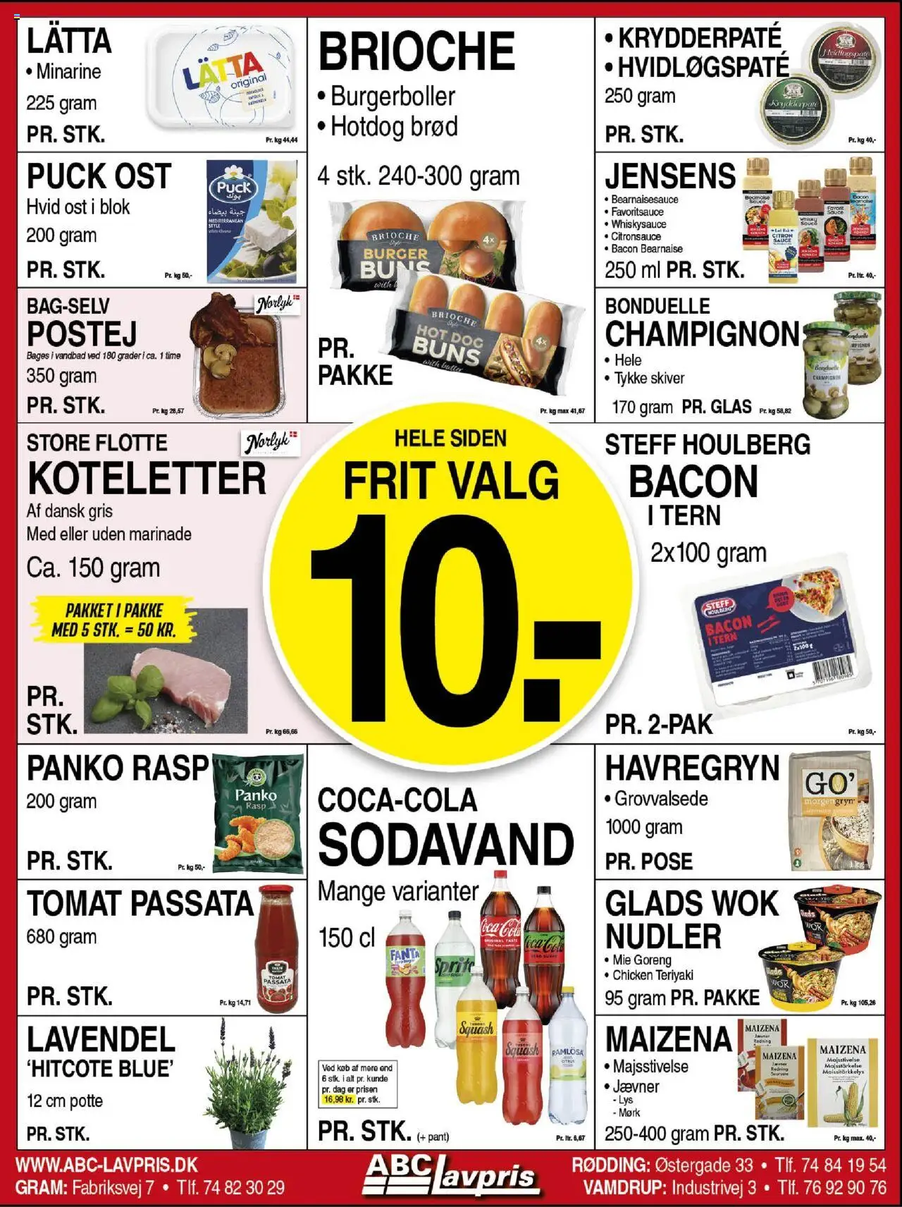Abc Lavpris Tilbudsavis gyldig fra 20.08.2025 | Side: 3 | Produkter: Champignon, Koteletter, Fanta, Burgerboller