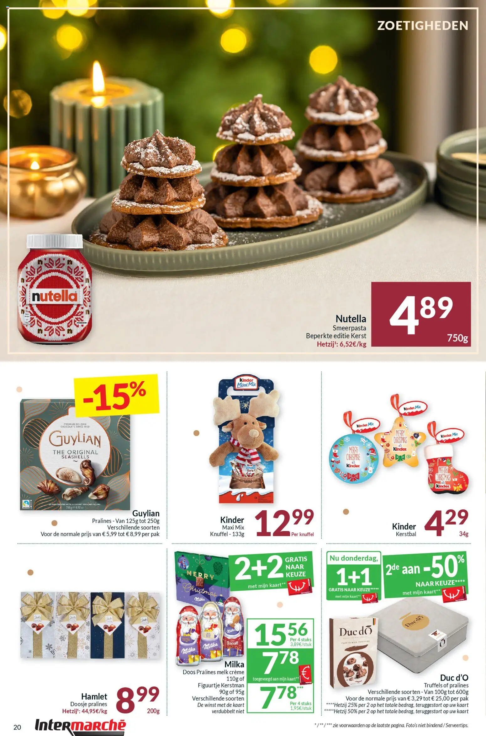 {H1} | Pagina: 20 | Producten: Kinder, Crème, Kaart, Melk