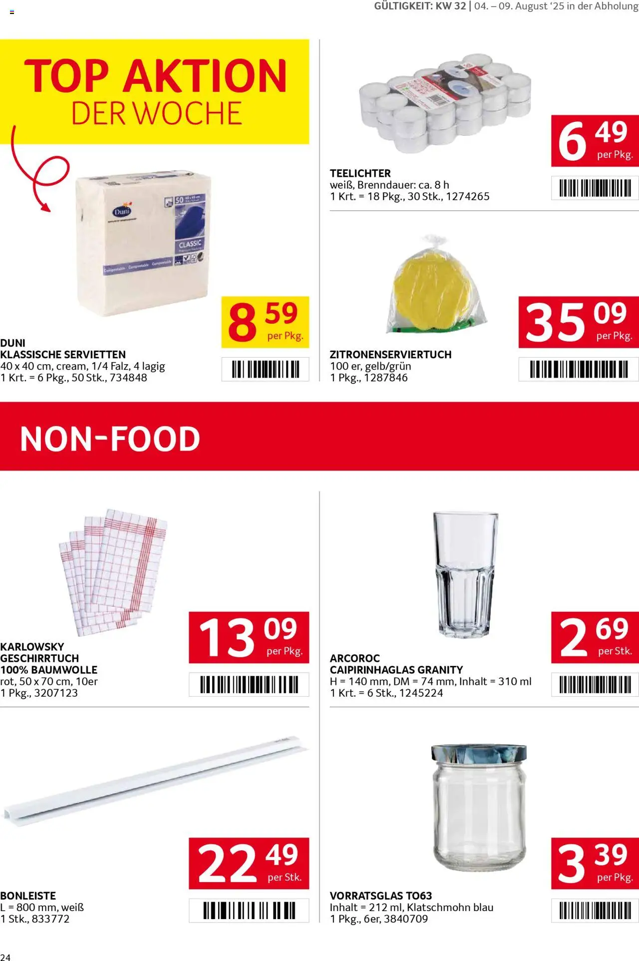 Transgourmet Flugblatt gültig ab 03.08.2025 | Seite: 22