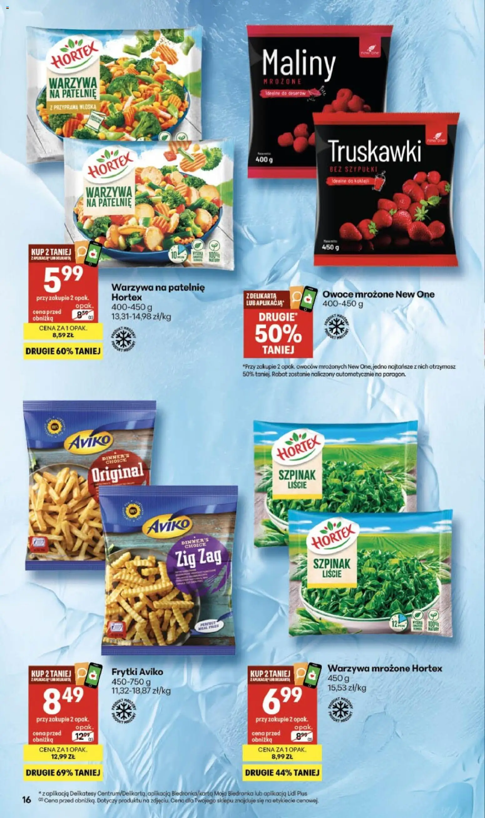Delikatesy Centrum Gazetka - Sklepy Własne od 05.02.2026 | Strona: 16 | Produkty: Maliny, Patelnie, Frytki, Owoce
