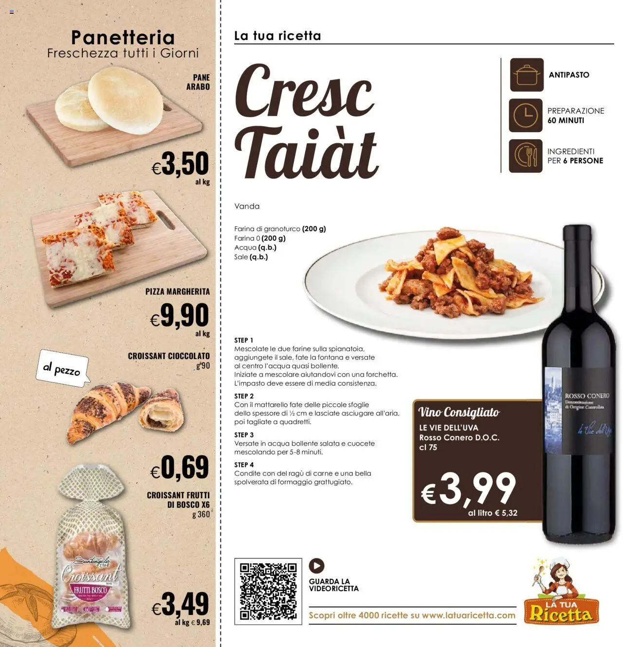 Volantino Famila del 16.10.2025 | Pagina: 6 | Prodotti: Pane, Acqua, Vino, Ragú