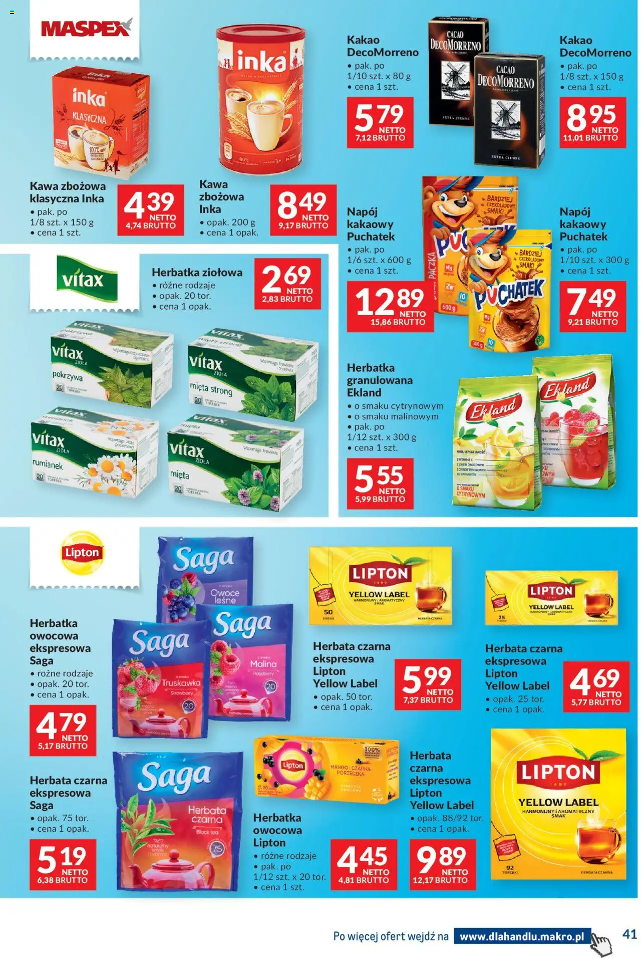 Makro Gazetka - Dystrybucja do sklepów od 19.08.2025 | Strona: 41 | Produkty: Mango, Mięta, Herbata, Owoce