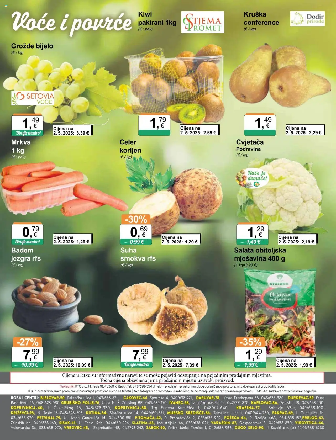 KTC katalog | vrijedi od 15.10.2025 | Stranica: 3 | Proizvodi: Celer, Mrkva, Salata, Kruška