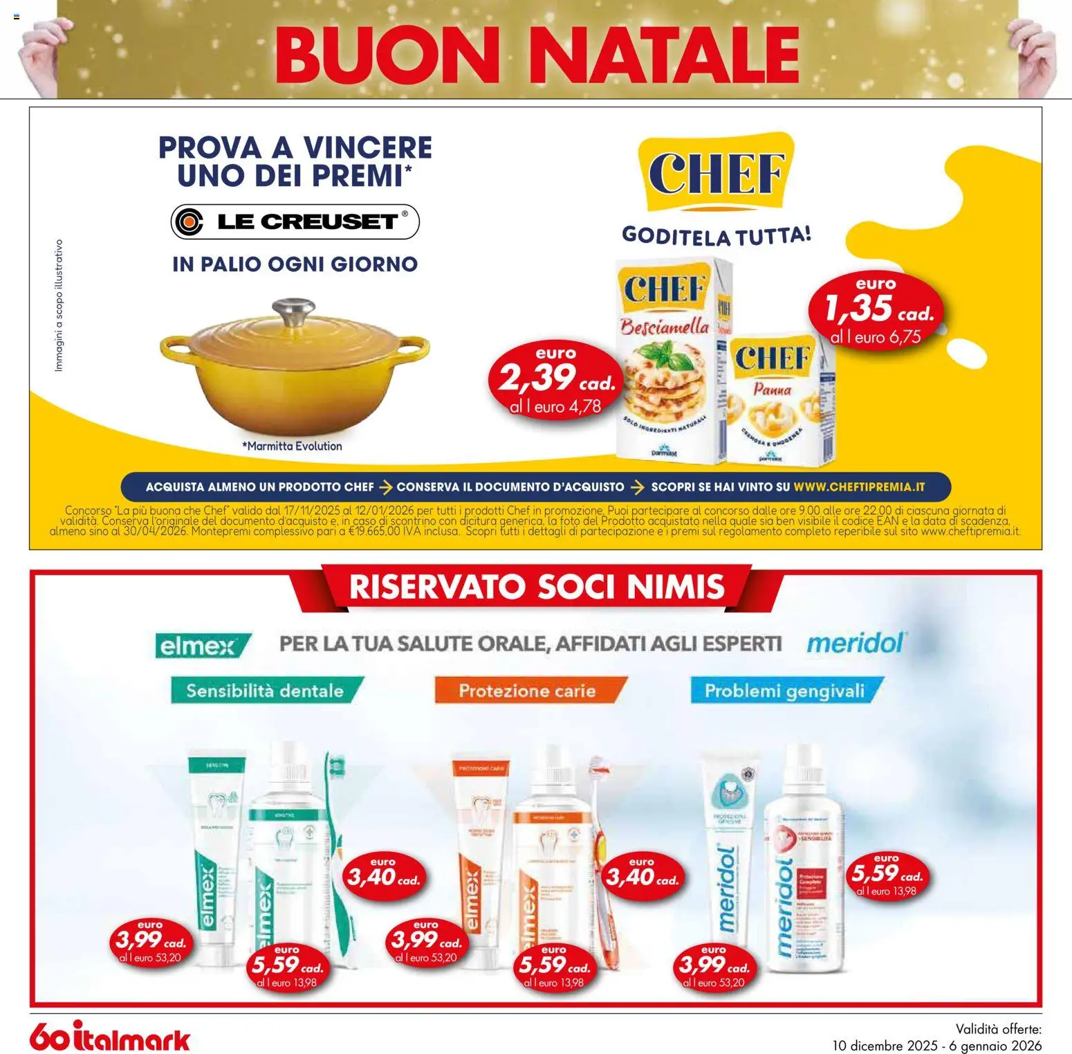 Volantino Italmark del 10.12.2025 | Pagina: 44 | Prodotti: Panna, Data, Besciamella